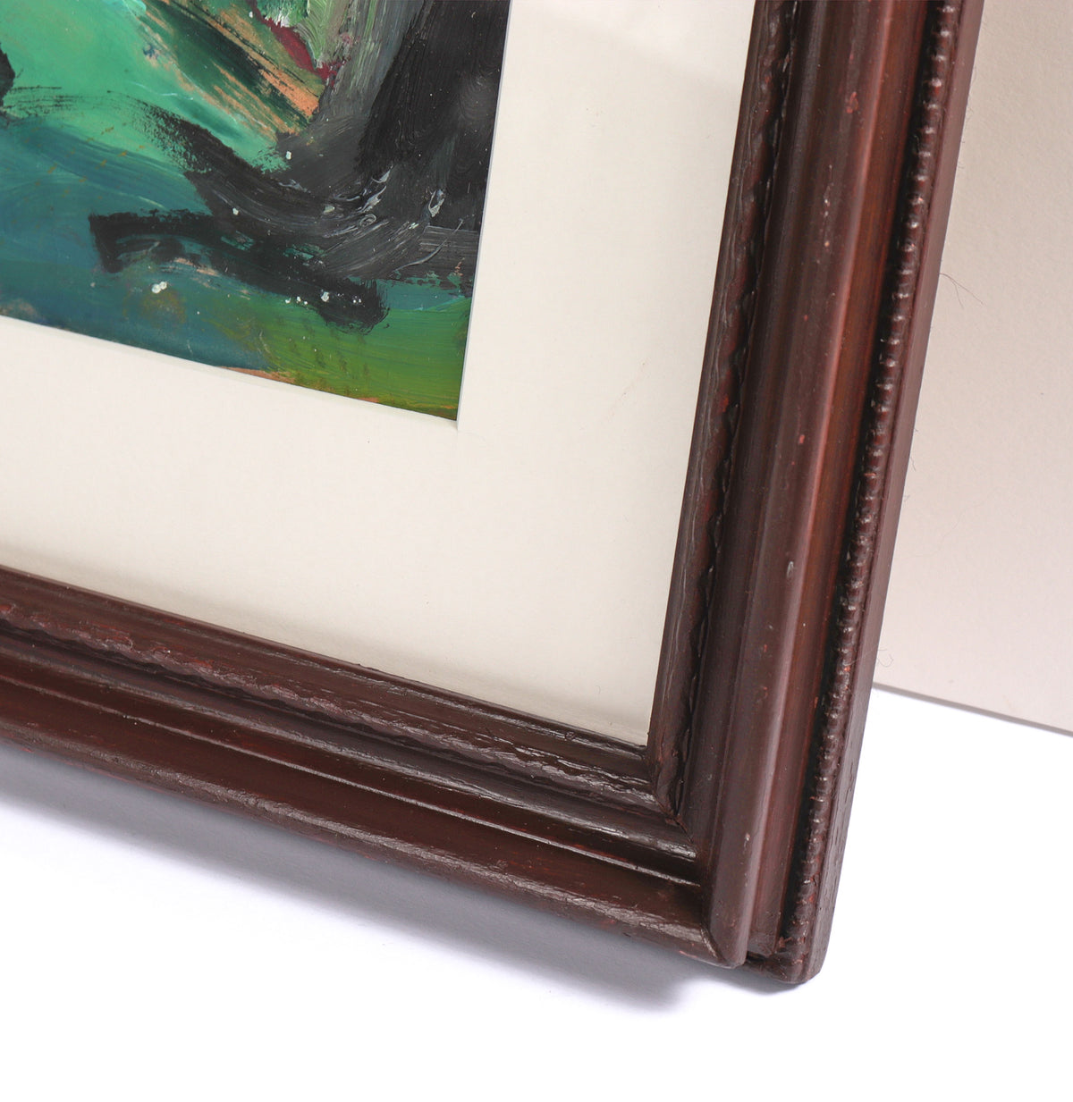 Abstracted Landscape with Tree <br>1980's Oil <br><br>#C7907