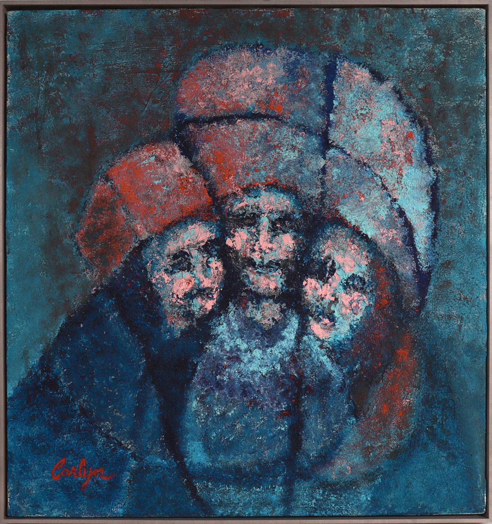 <I>Nobelmen</I> <br>Late 20th C. Acrylic Mixed Media <br><br>#C8017