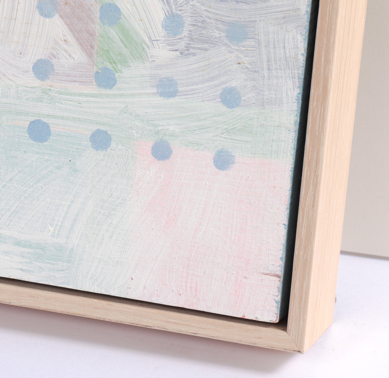 Pale Geometric Grid <br>20th Century Acrylic <br><br>#C8030