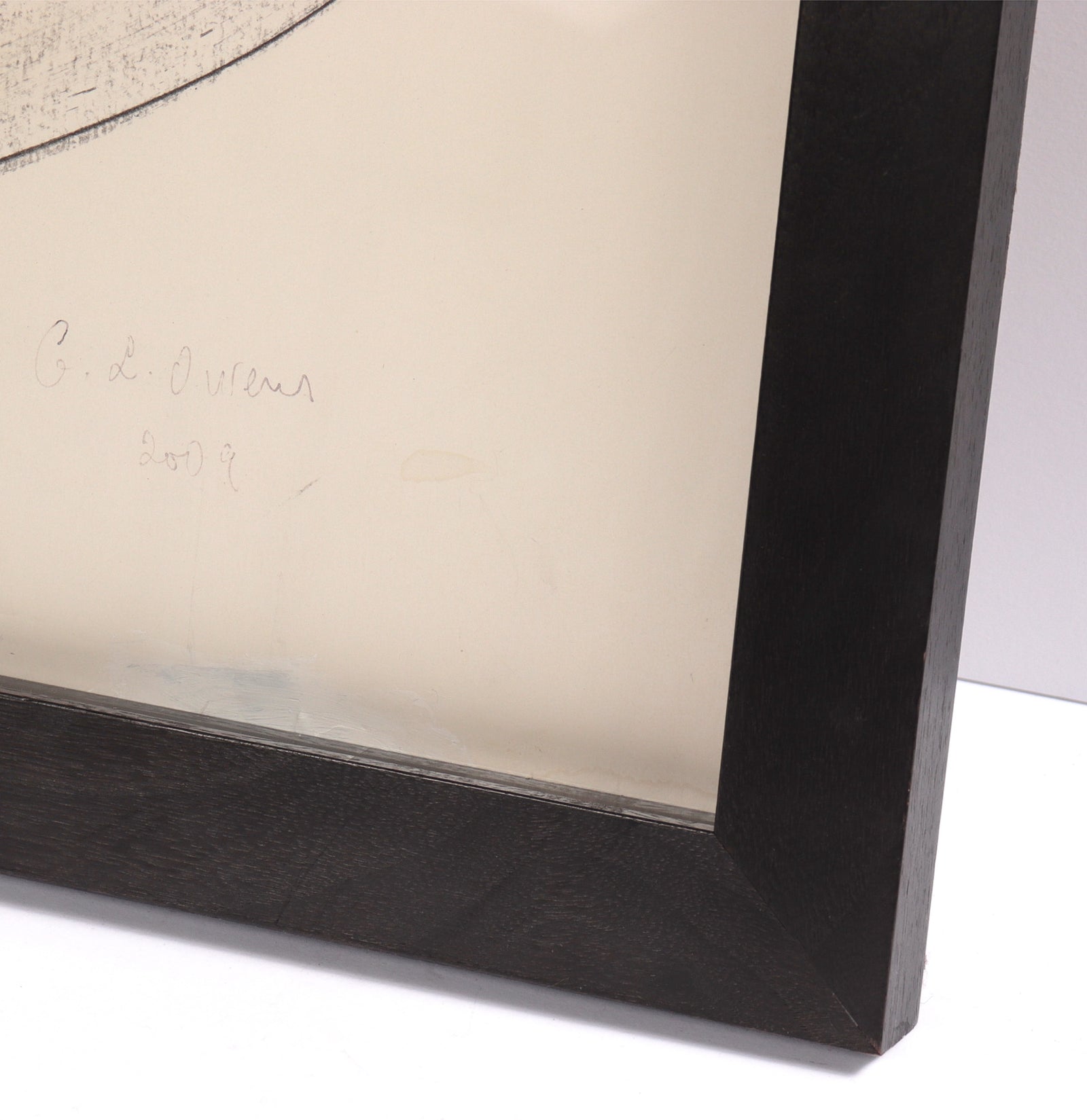 Geometric Angular Abstract in Black and White <br>2009 Mixed Media <br><br>#C8051