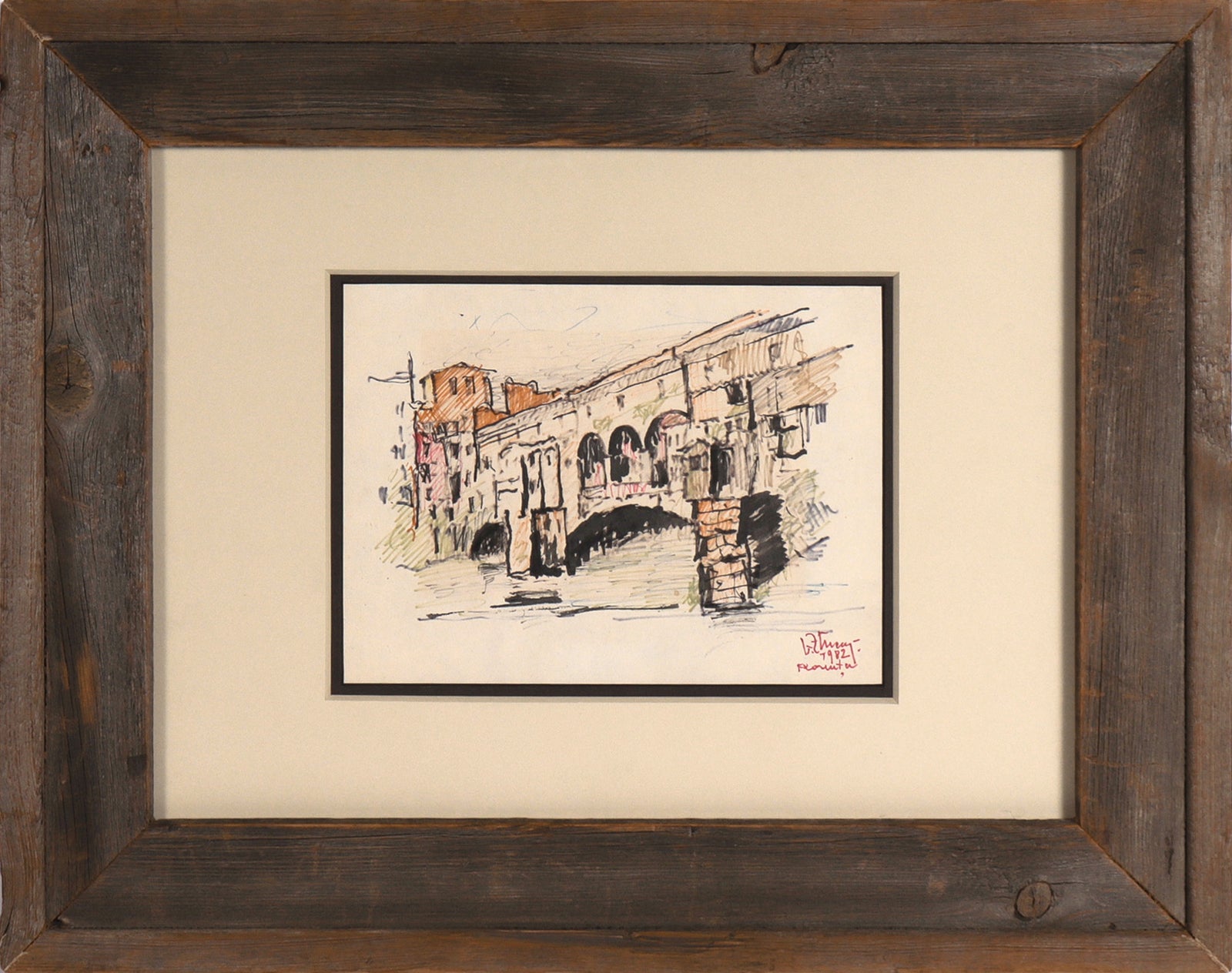 <I>Florența</I> <br>1982Colored Felt Tip Pen <br><br>#C8072