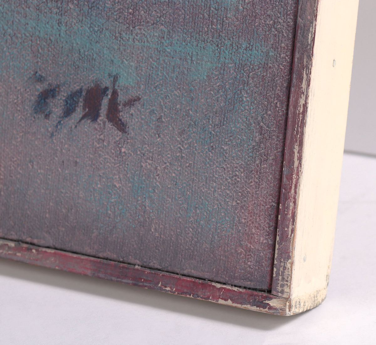 Cloudy Mountain Abstract <br>20th Century Oil <br><br>#C8110