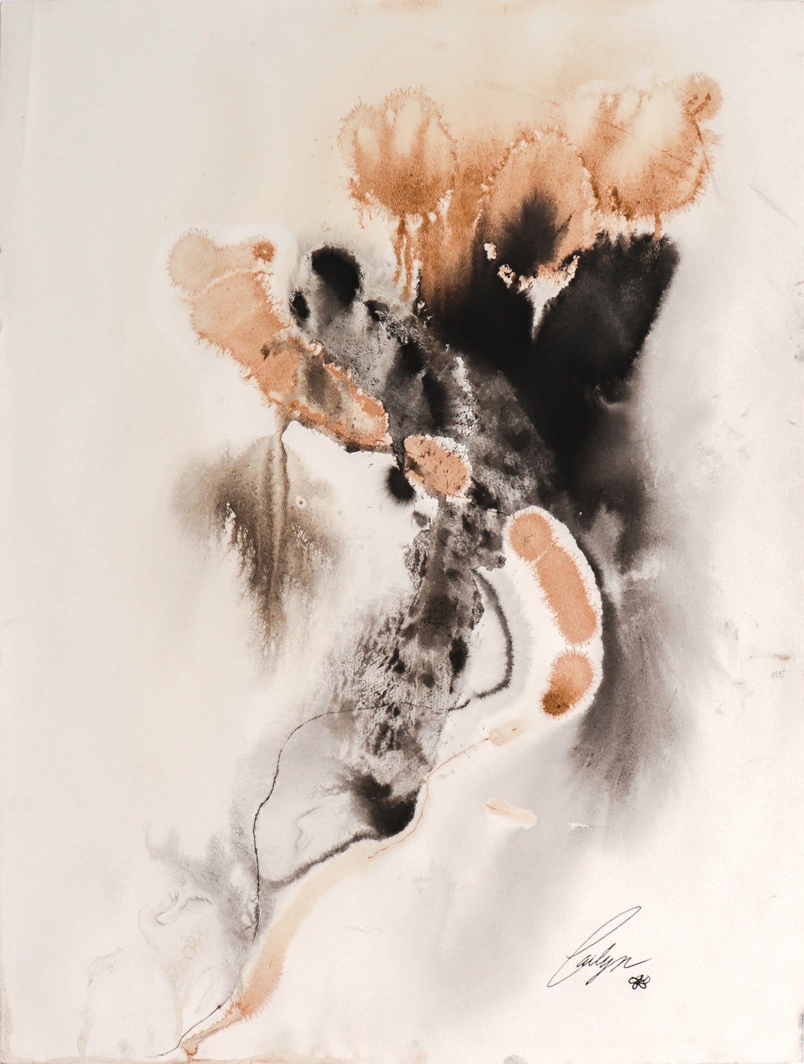 Ink Wash Abstract <br>20th Century Ink <br><br>#C8138