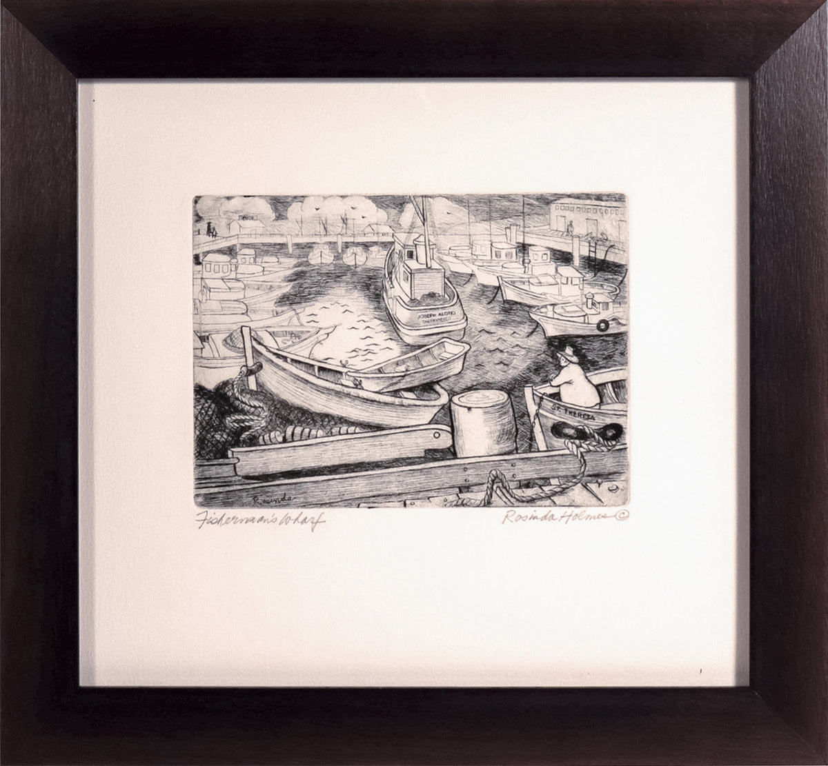 &lt;I&gt;Fisherman&#39;s Wharf&lt;/I&gt; &lt;br&gt;1940&#39;s Etching &lt;br&gt;&lt;br&gt;#C8144