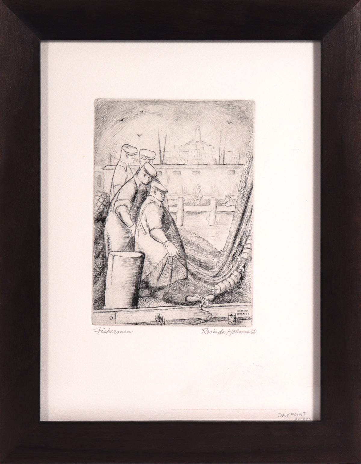 &lt;I&gt;Fishermen&lt;/I&gt; &lt;br&gt;1940&#39;s Etching &lt;br&gt;&lt;br&gt;#C8149