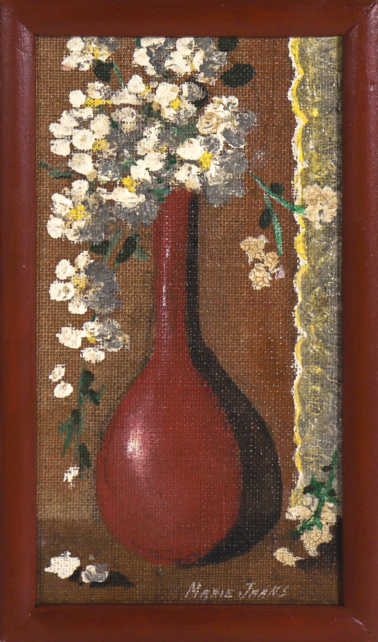 <I>White Blossoms</I> <br>1983 Acrylic <br><br>#C8170