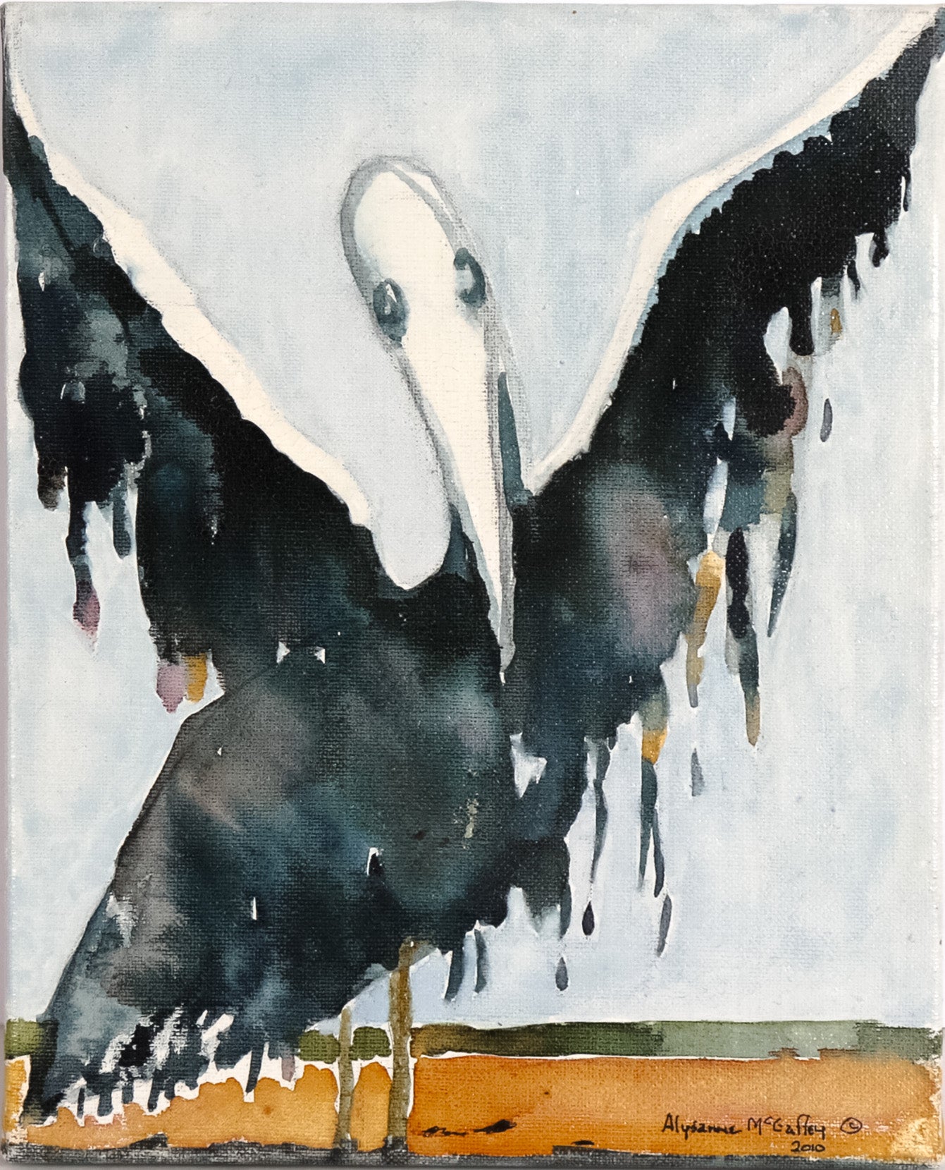 <I>Collateral Damage</I> <br>2010 Watercolor <br><br>#C8172