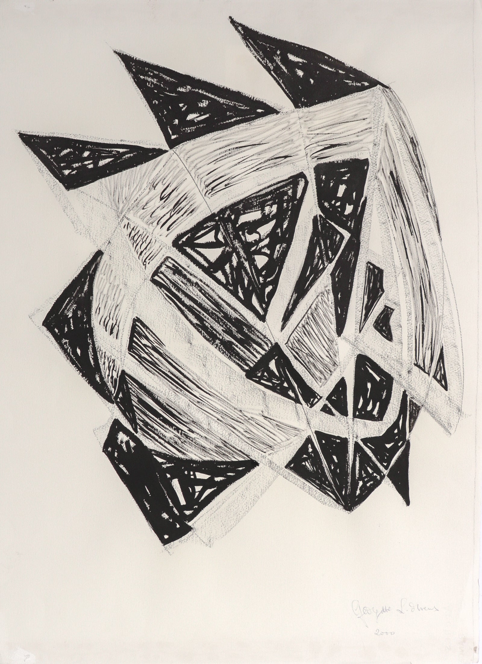 <I>Talisman–Success</I> <br>2000 Ink & Charcoal <br><br>#C8212