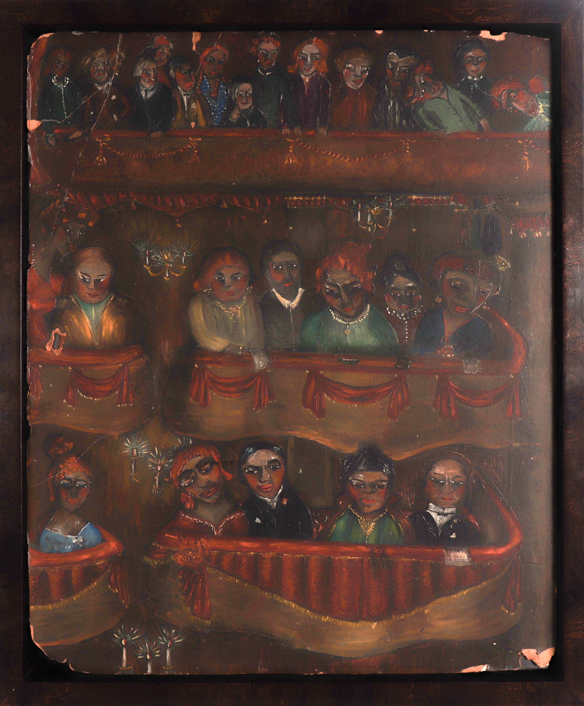 Opera Boxes in Braunschweig, Germany <br>Mid Century Oil <br><br>#C8215