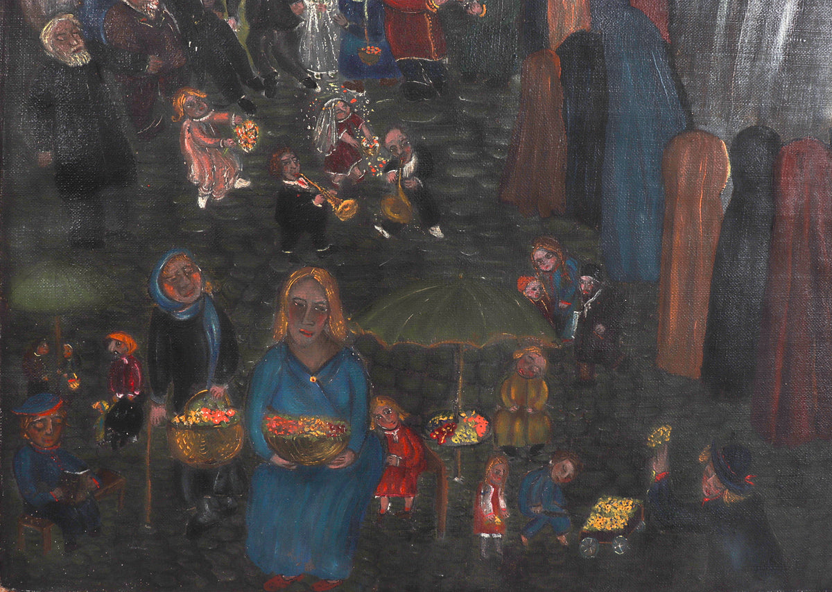 <I>Terrestrial and Celestial Wedding</I> <br>1946 Oil <br><br>#C8246