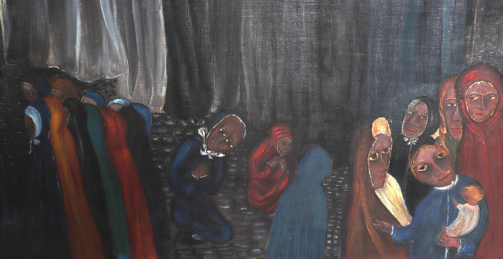 <I>Terrestrial and Celestial Wedding</I> <br>1946 Oil <br><br>#C8246