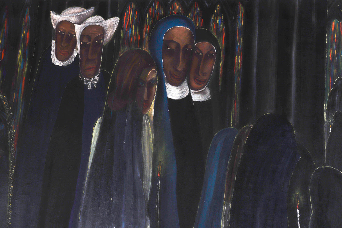 <I>Terrestrial and Celestial Wedding</I> <br>1946 Oil <br><br>#C8246