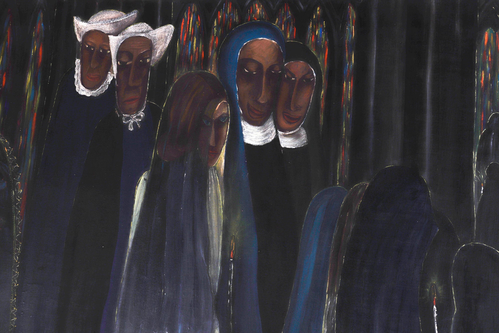 <I>Terrestrial and Celestial Wedding</I> <br>1946 Oil <br><br>#C8246