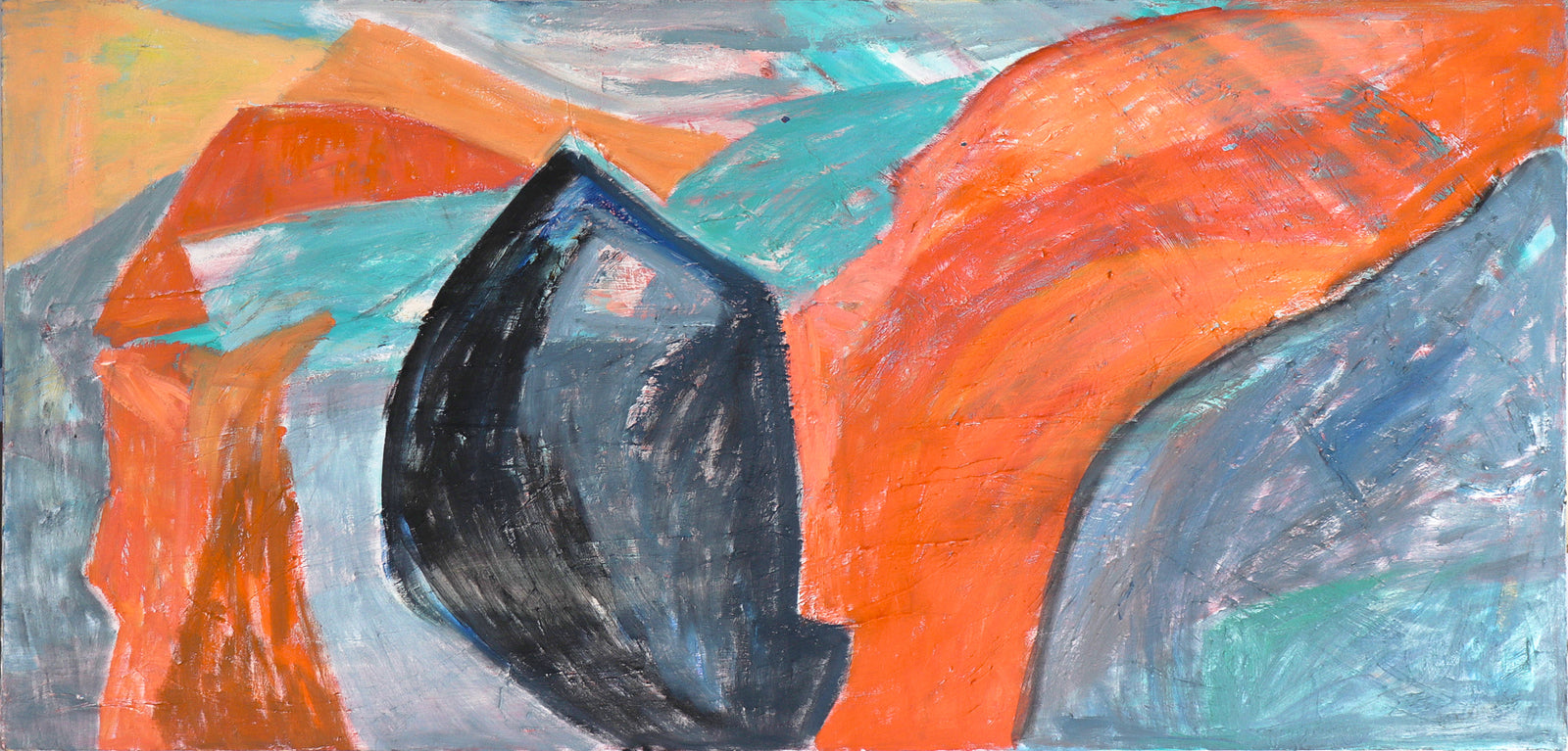 <I>Seascape</I> <br>1980's Oil <br><br>#C8325