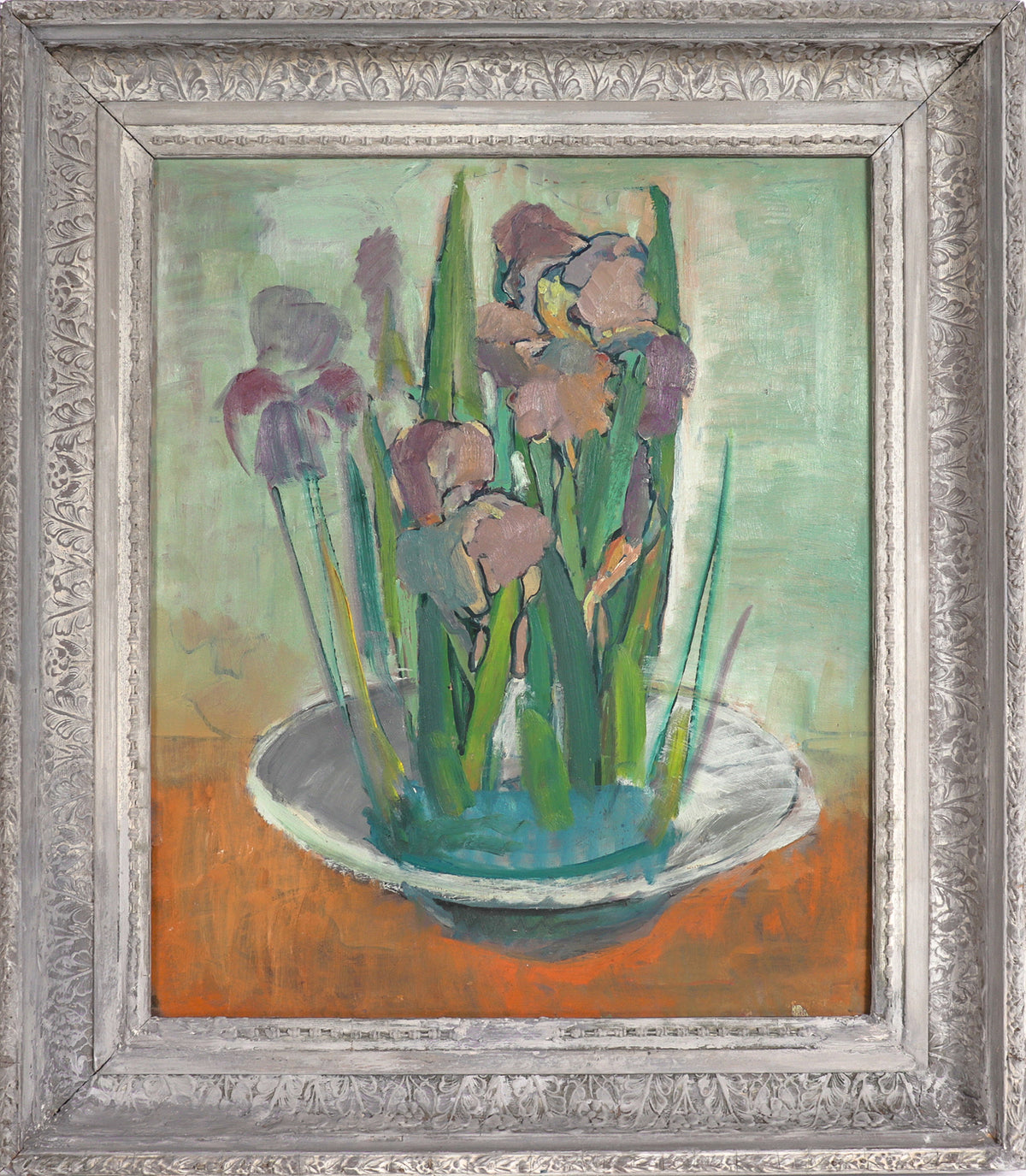 Tulip Still Life &lt;br&gt;Mid 20th Century Oil &lt;br&gt;&lt;br&gt;#C8330