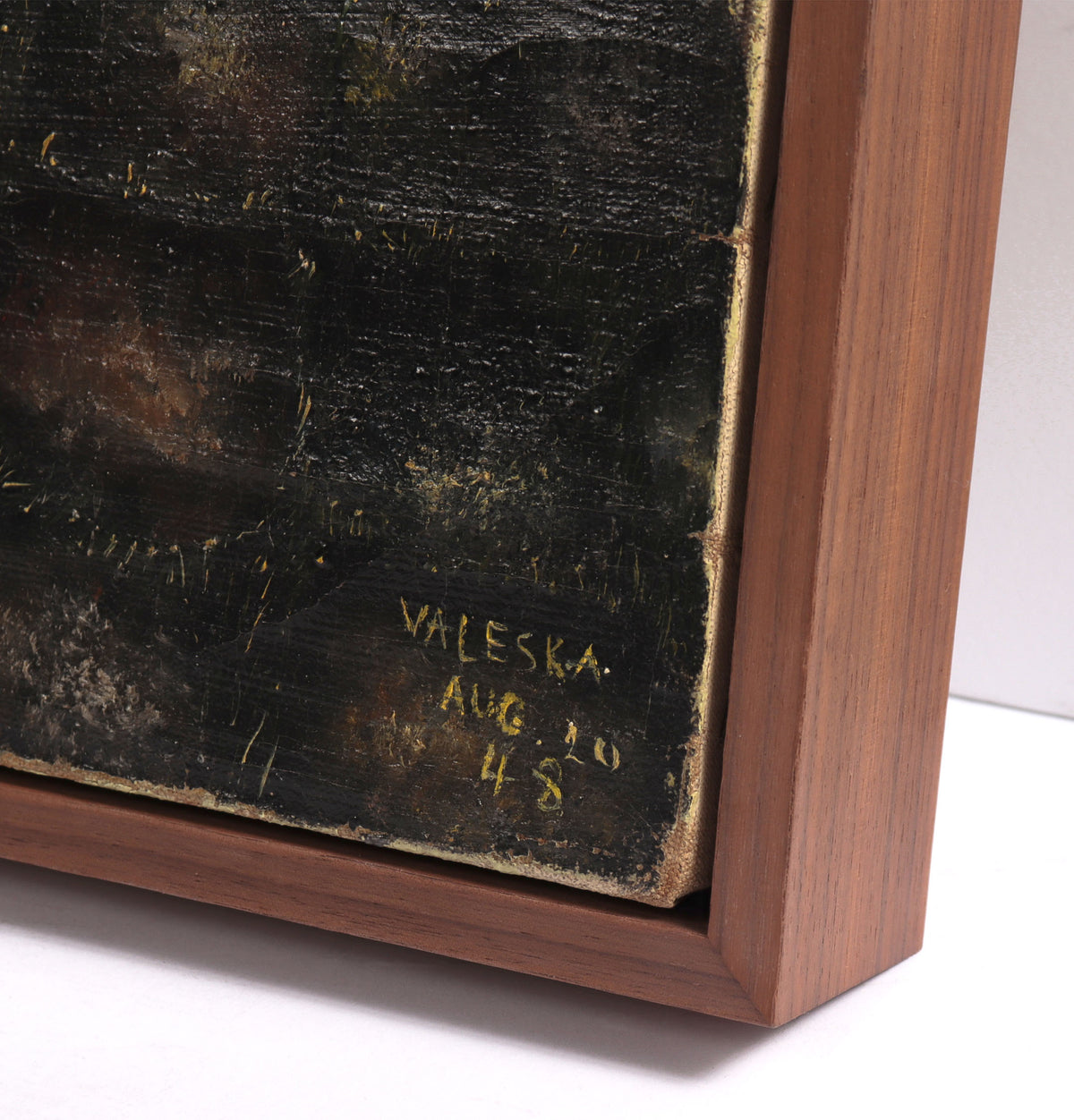 Cemetery Scene <br>1948 Oil <br><br>#C8373