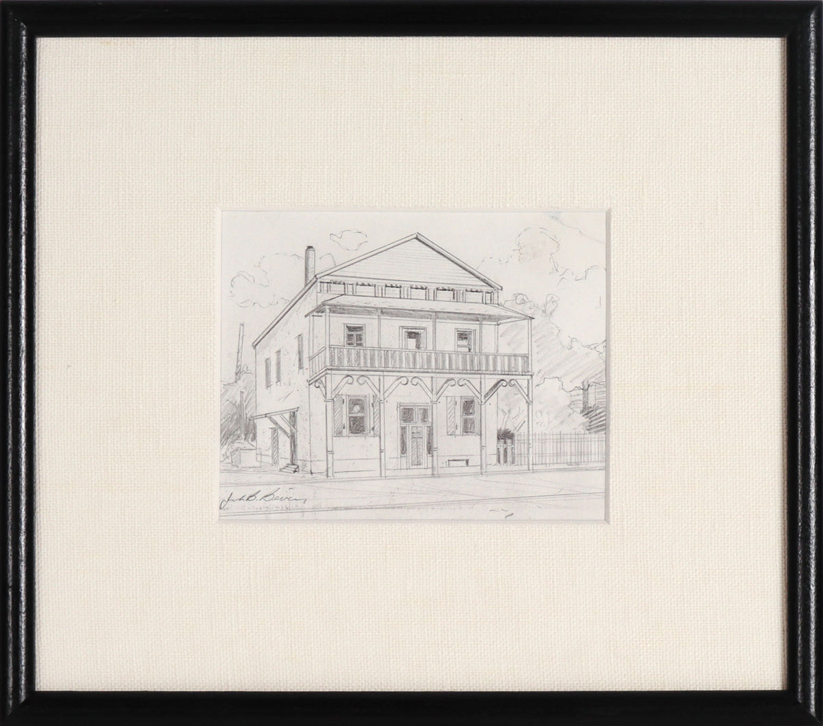 Saloon Sketch &lt;br&gt;20th Century Graphite &lt;br&gt;&lt;br&gt;#C8396