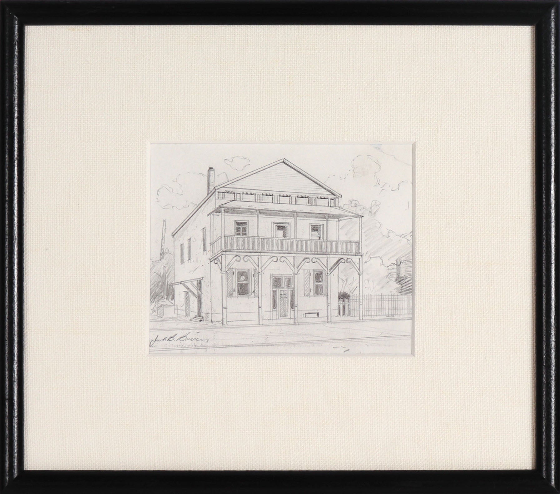 Saloon Sketch <br>20th Century Graphite <br><br>#C8396