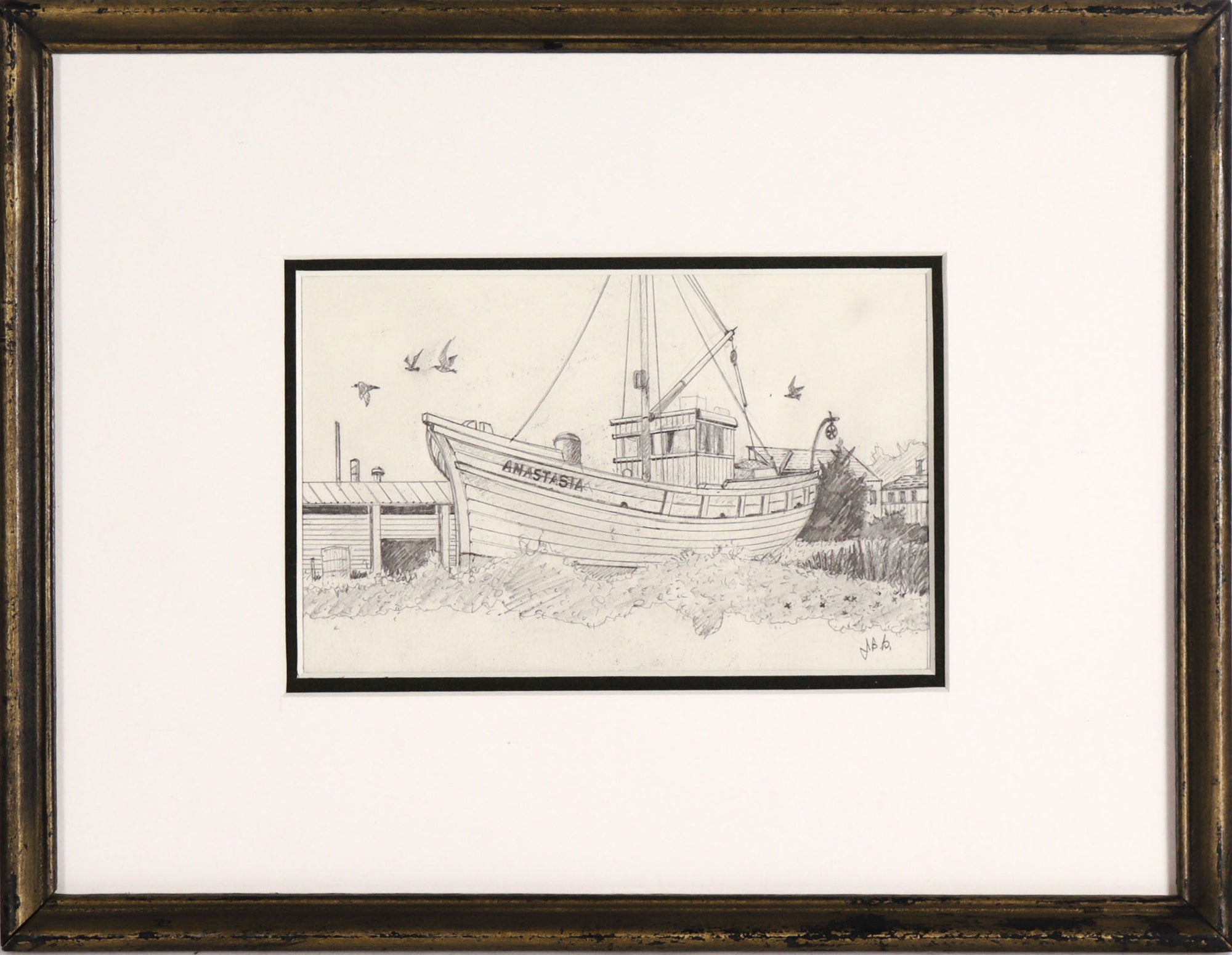 A Ship Named Anastasia <br>Mid Century Graphite <br><br>#C8404