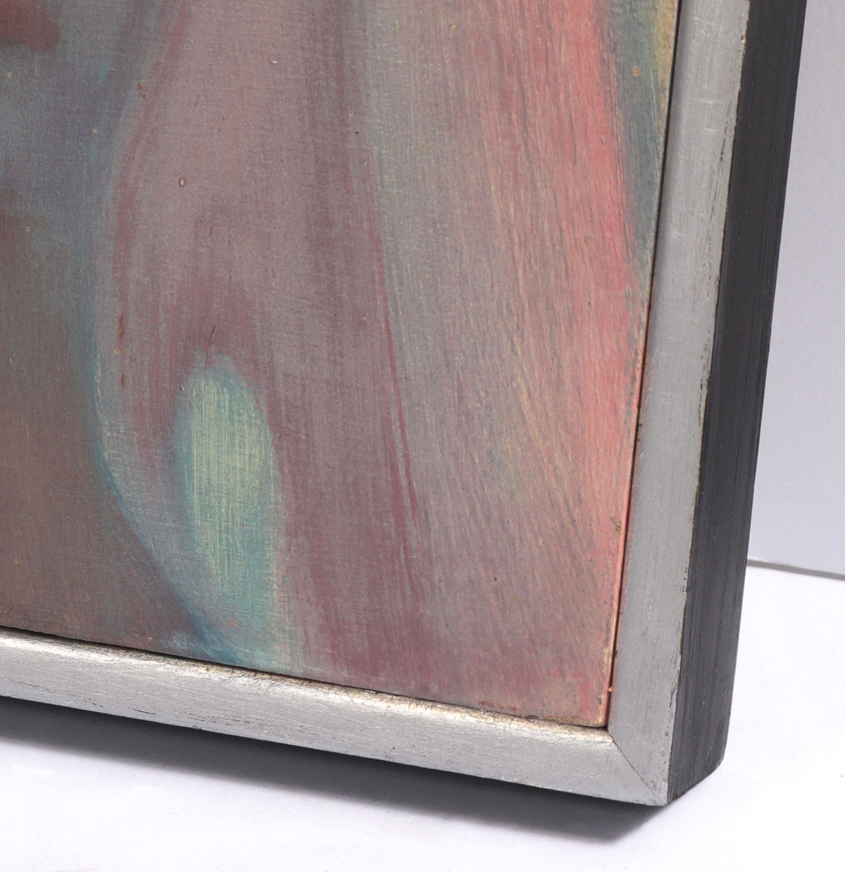 Muted Abstracted Portrait <br> Circa Early 1970s Oil <br><br>#C8429