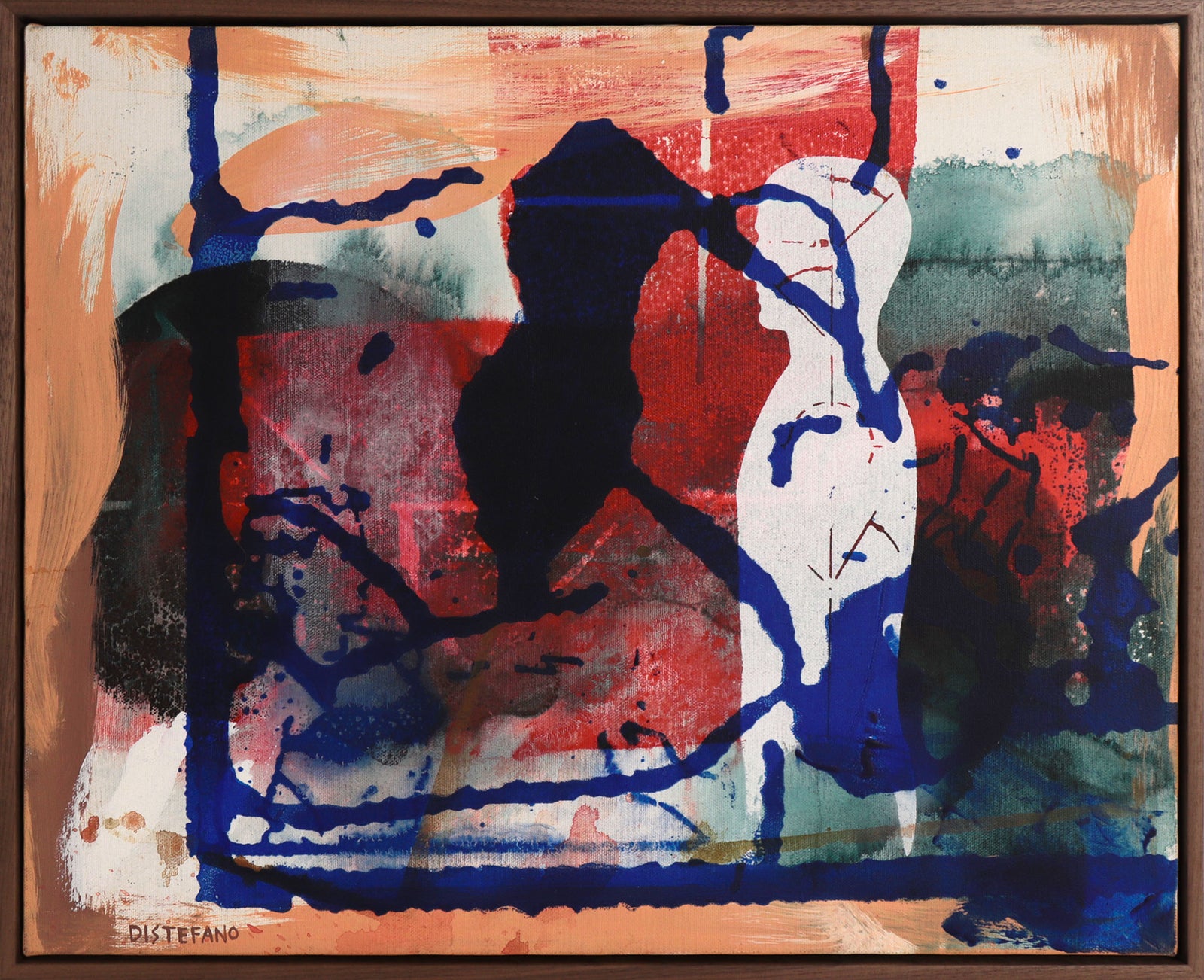 Rauschenberg-Inspired Acrylic<br>Late 20th Century <br><br>#C8478