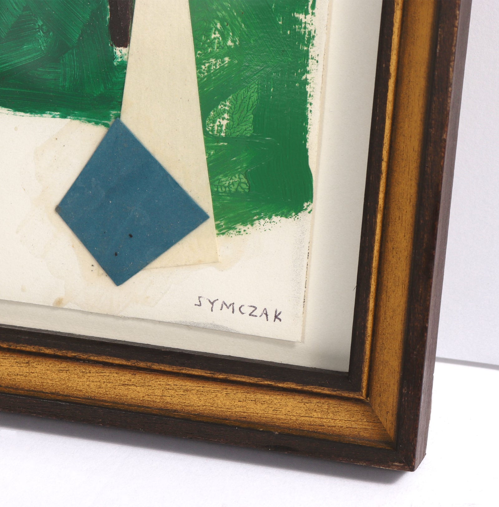 <i>Geo Man with Scribbles</i> <br>C. 1987 Collage <br><br>#C8532