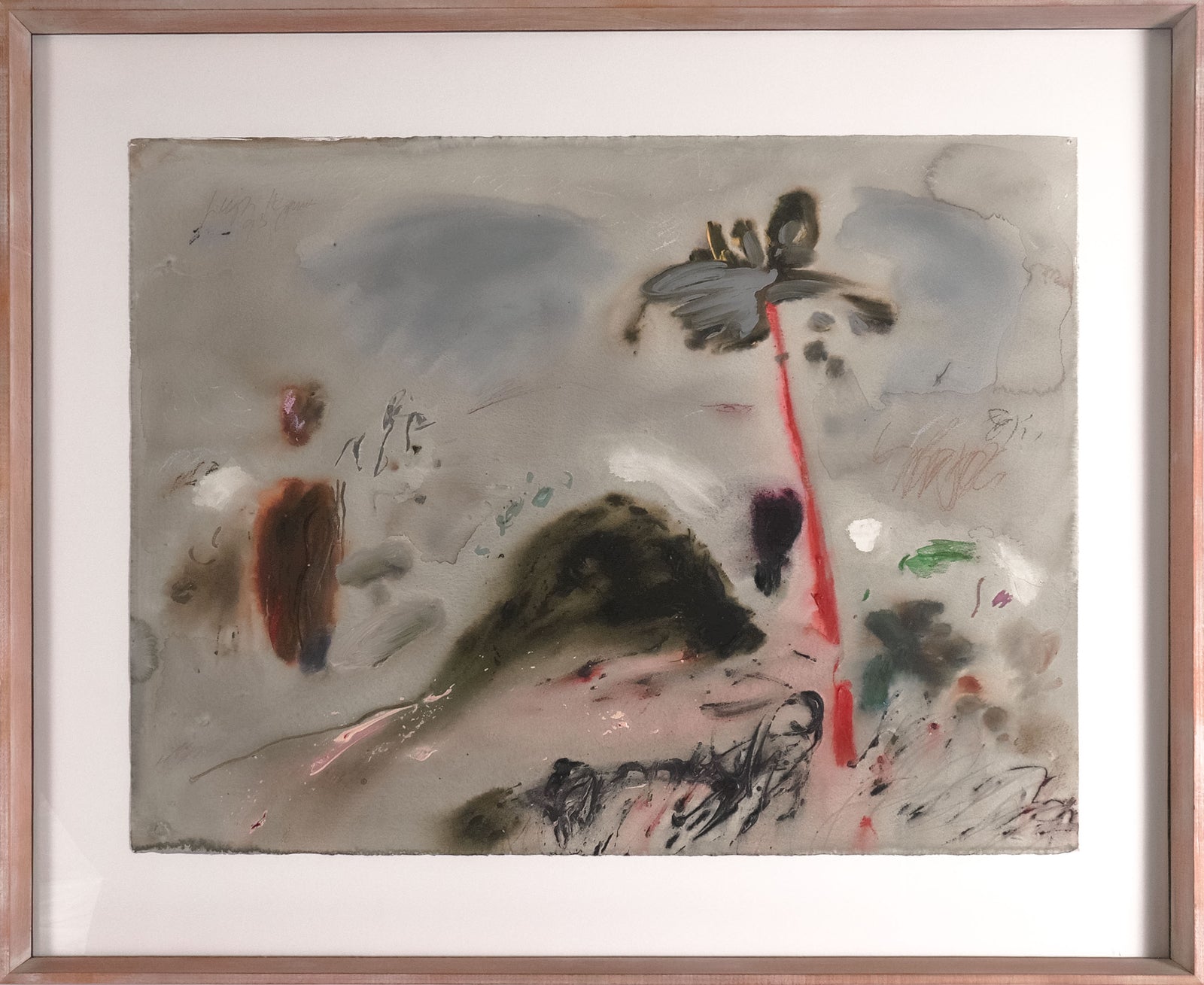 Landscape Abstraction <br>20th Century Watercolor & Pastel <br><br>#C8565
