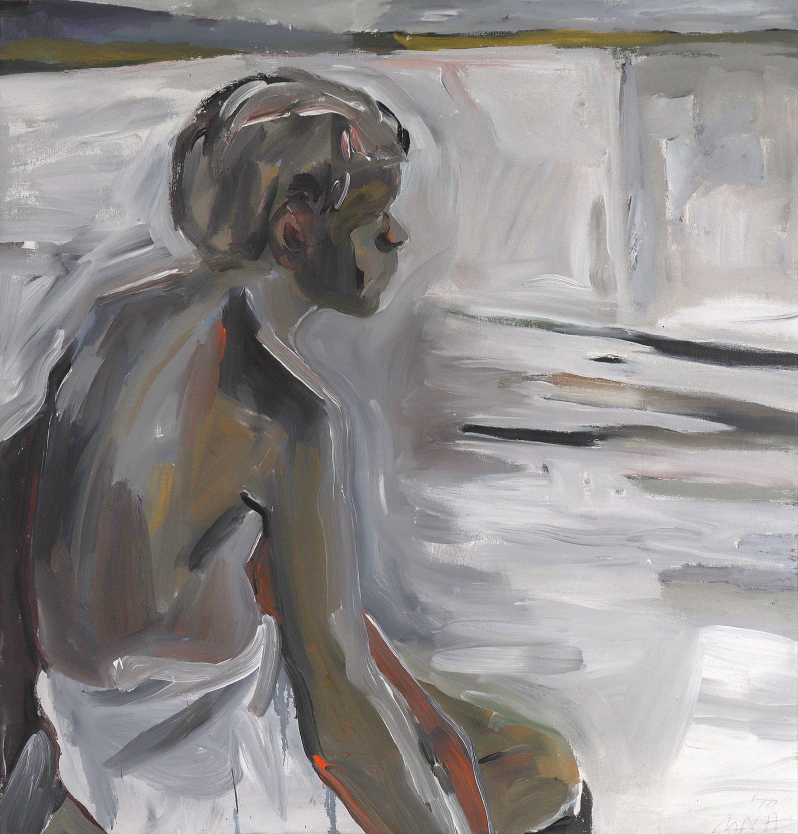 <i>Listening</i> <br>1970 Oil <br><br>#C8578