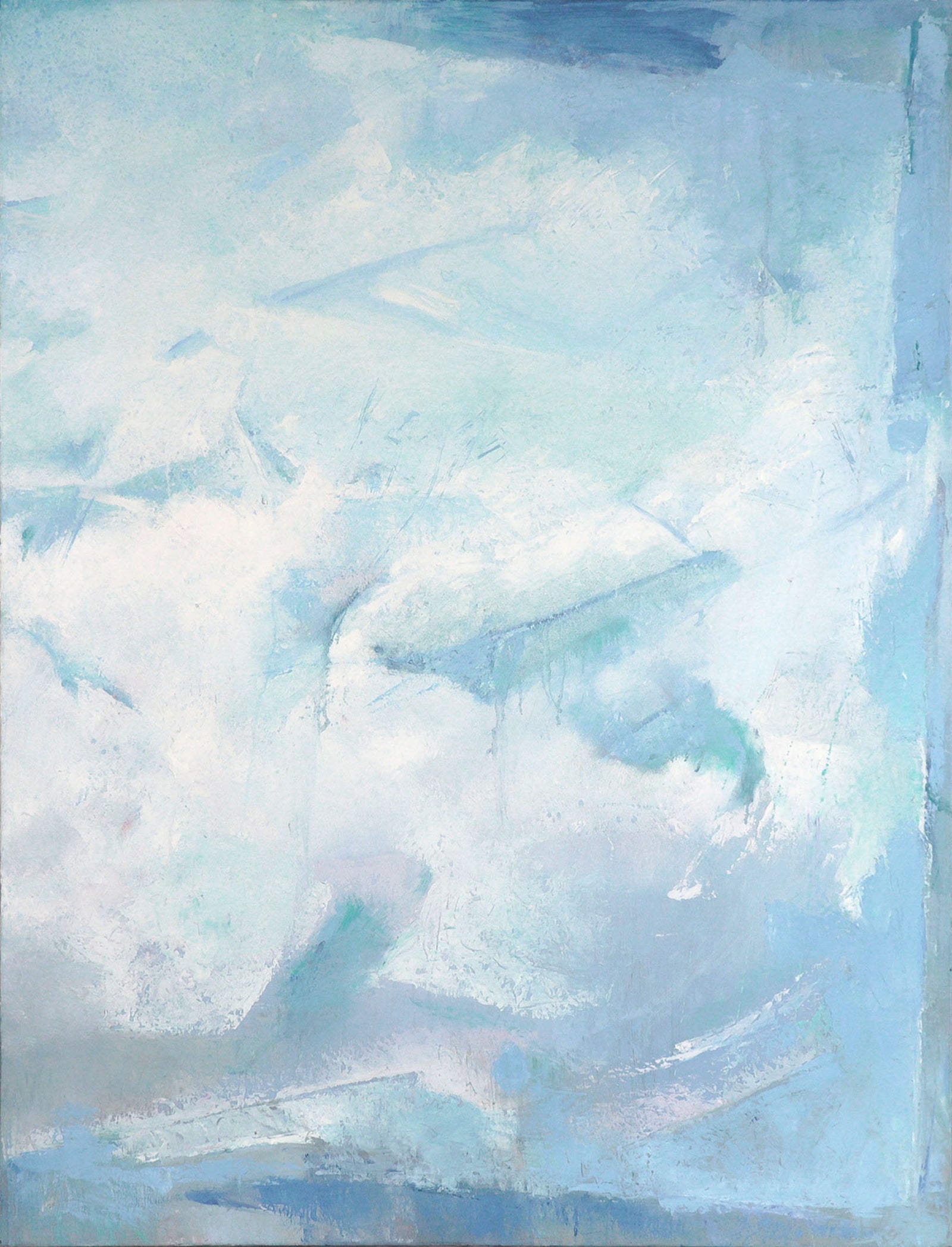 Color Field Blue Abstract <br>20th Century Oil <br><br>#C8580