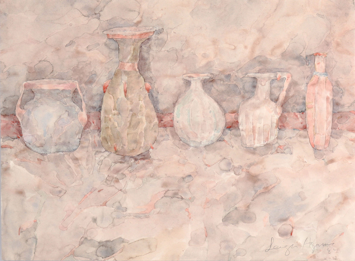 <i>Roman Glass</i> <br>1984 Watercolor &amp; Graphite <br><br>#C8581