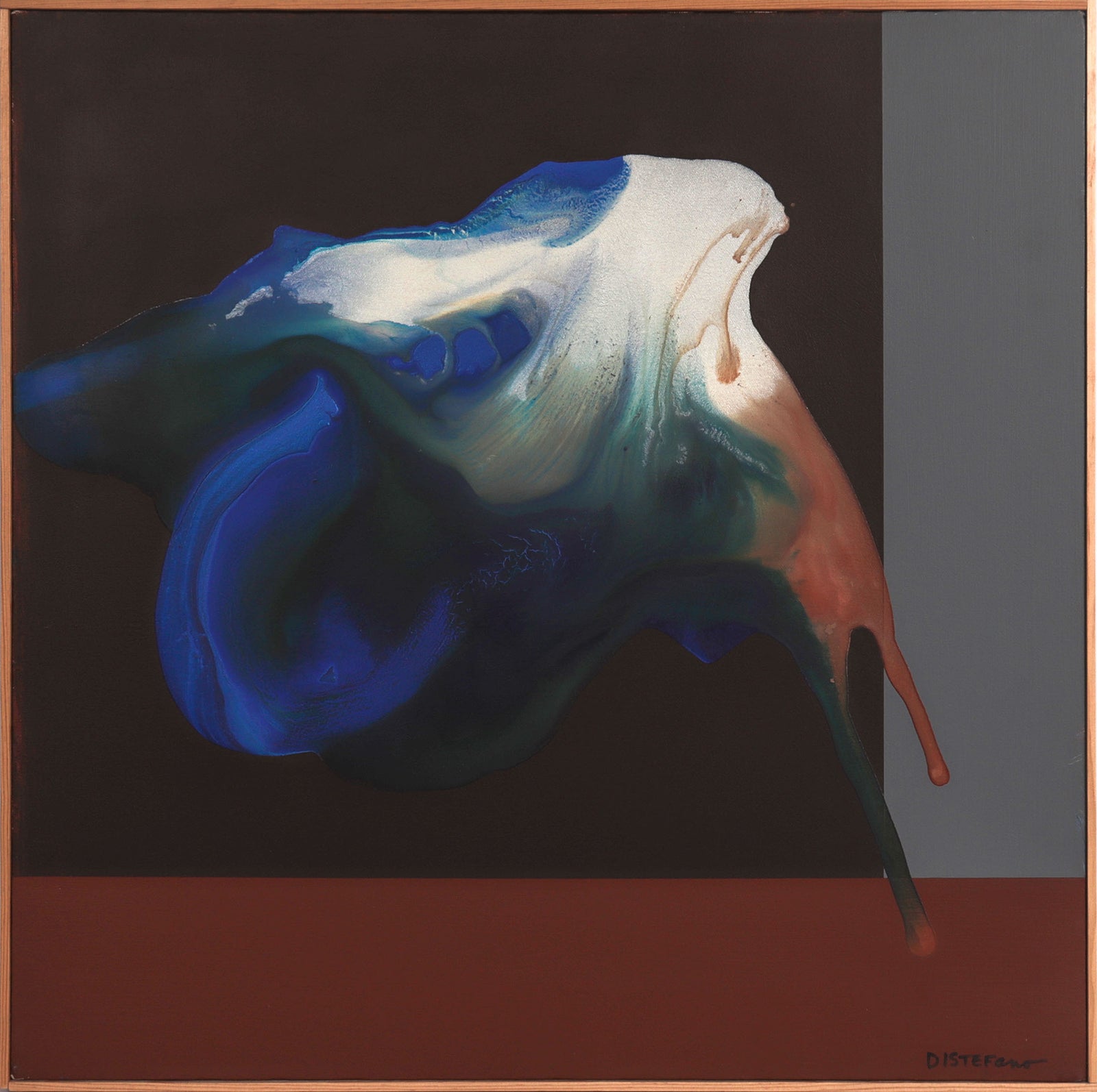 Misty Abstracted Form <br>20th Century Acrylic <br><br>#C8613