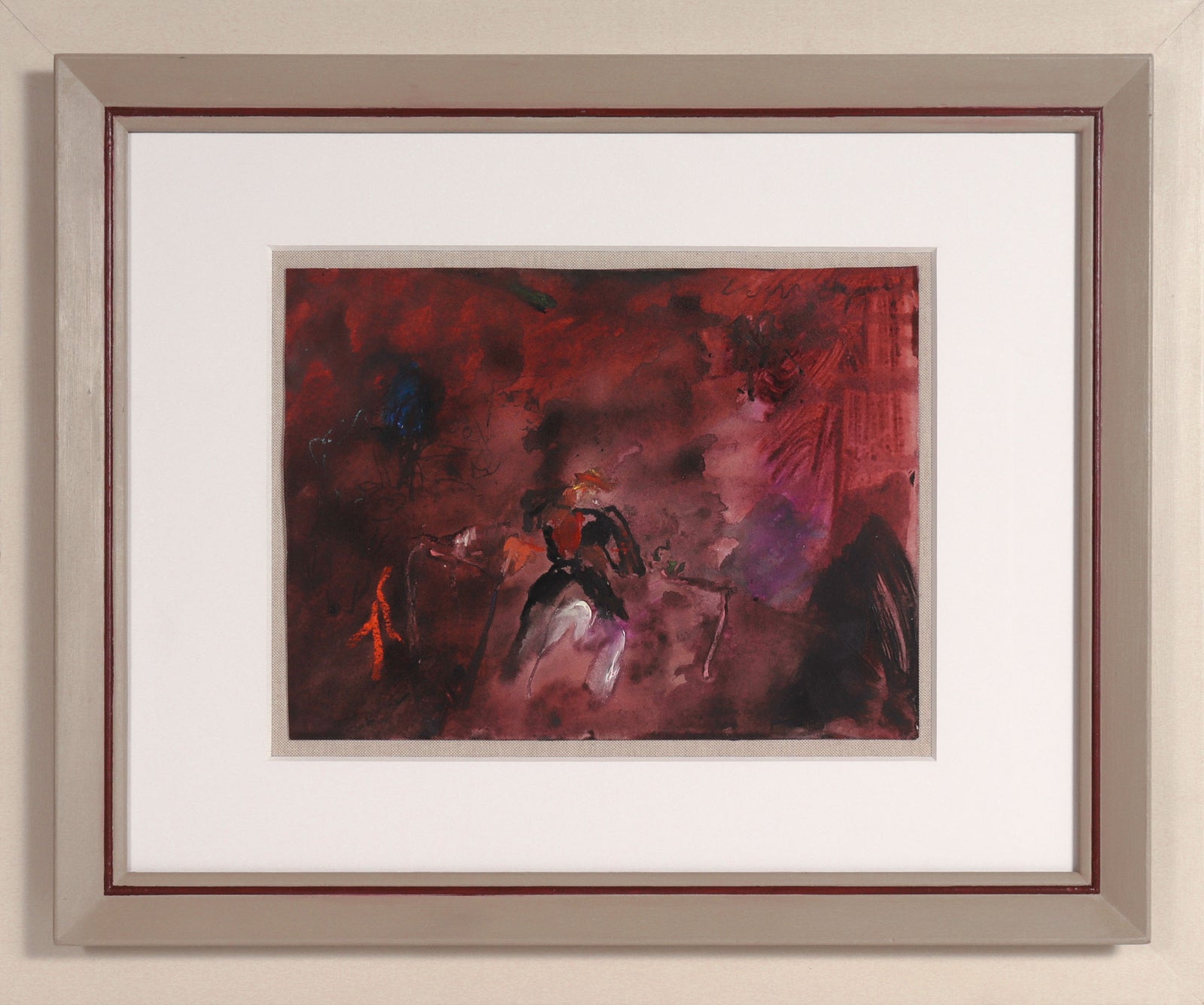 <i>Shaman - Mexico</i> <br>20th Century Watercolor, Gouache, Acrylic & Pastel <br><br>#C8622