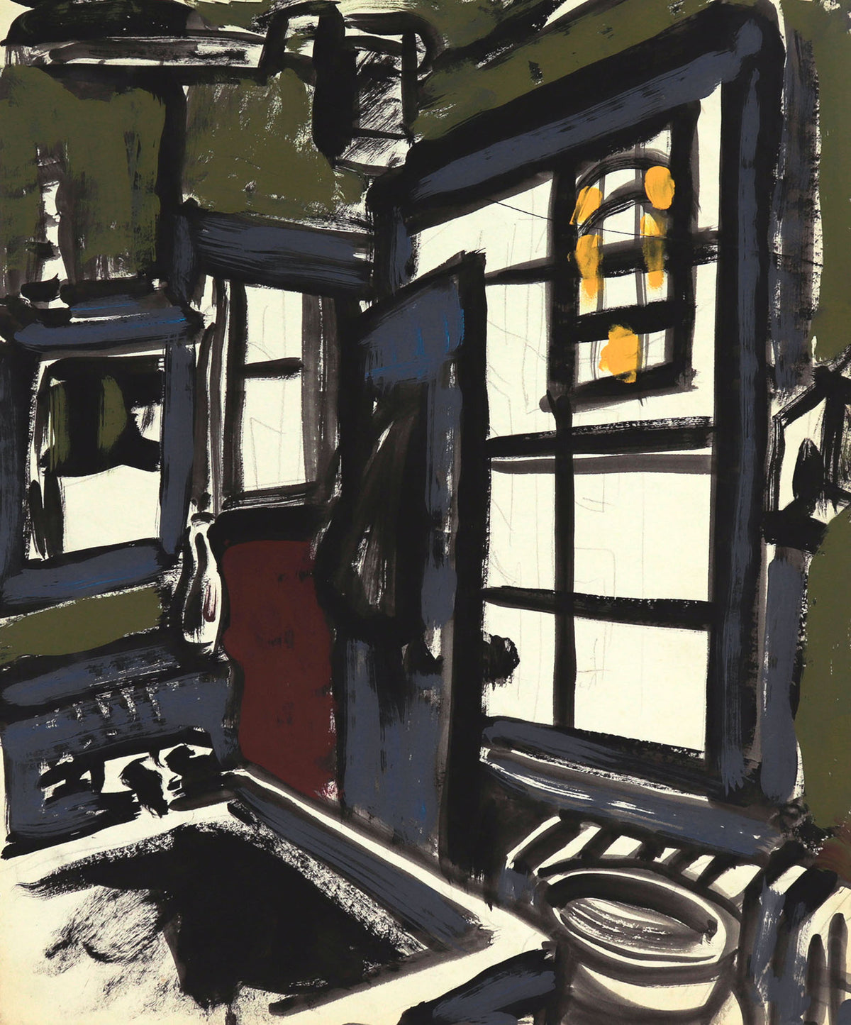 &lt;i&gt;Blue Room&lt;/i&gt; &lt;br&gt;20th Century Acrylic &lt;br&gt;&lt;br&gt;#C8625