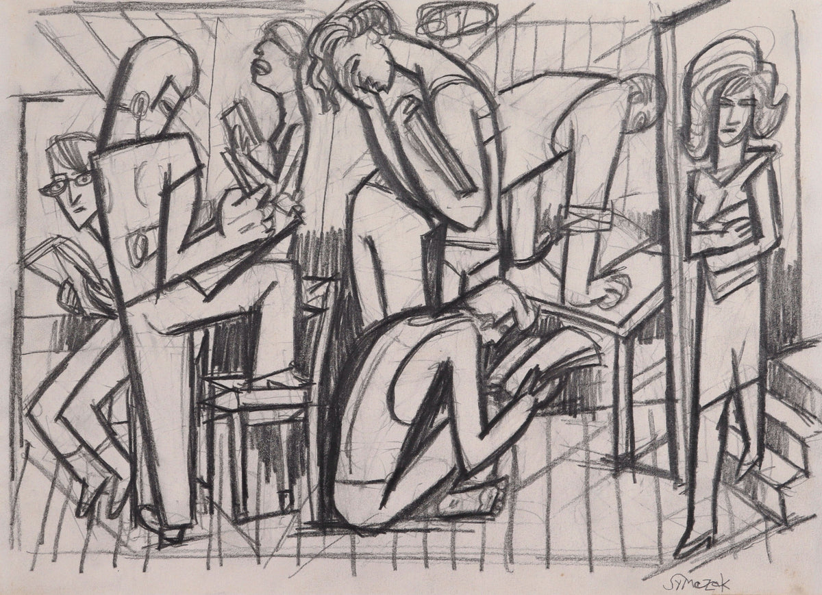 Backstage at the Theater &lt;br&gt;C. 1991 Graphite &lt;br&gt;&lt;br&gt;#C8637