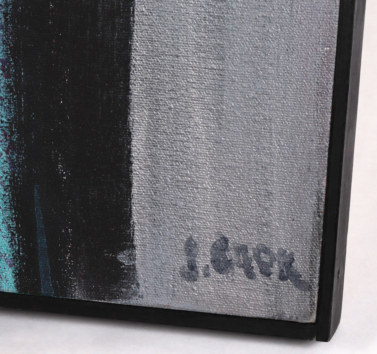 Pink & Gray Abstraction <br>20th Century Oil <br><br>#C8657