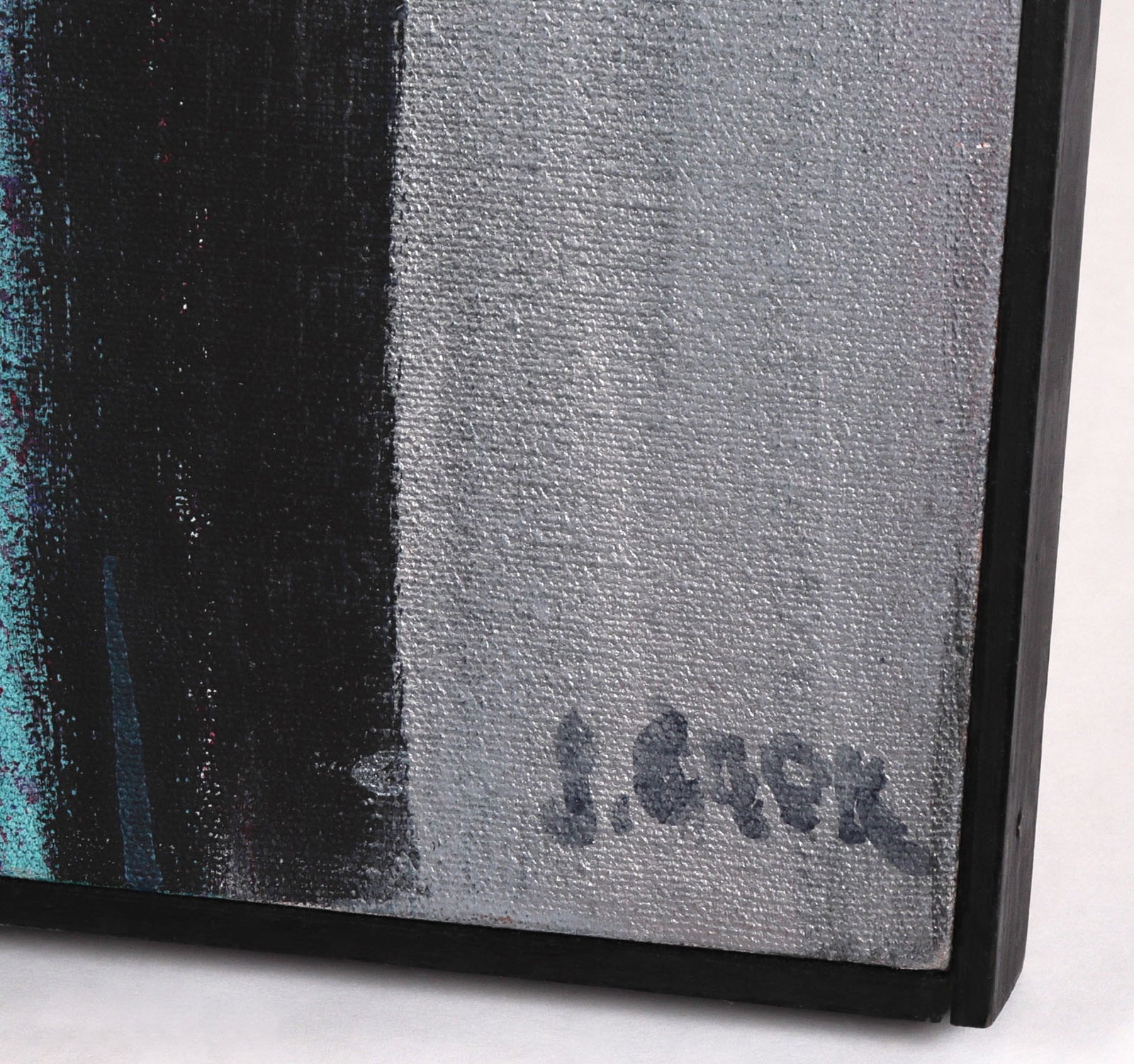 Pink & Gray Abstraction <br>20th Century Oil <br><br>#C8657