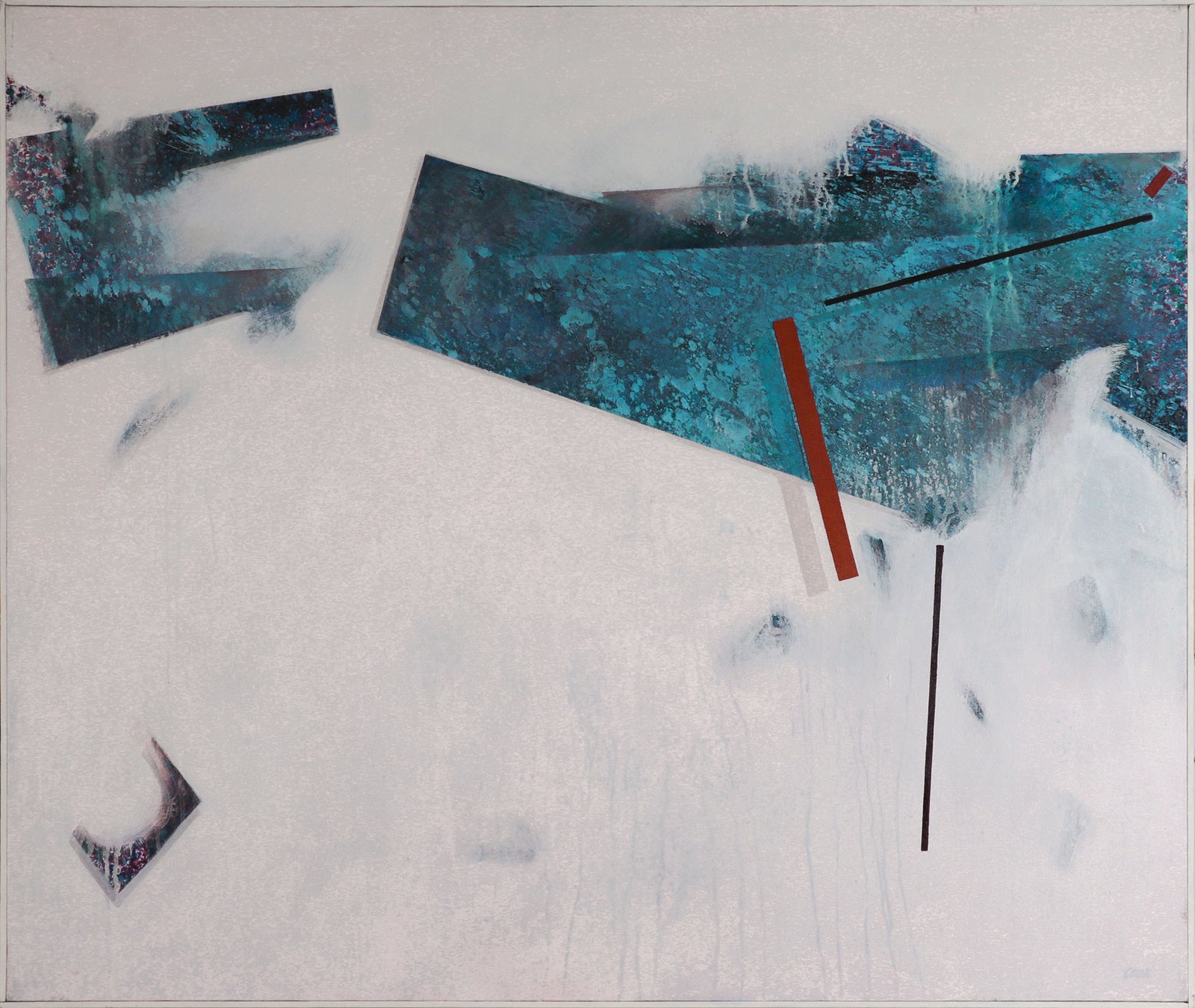 Geometric Abstraction <br>20th Century Acrylic <br><br>#C8659