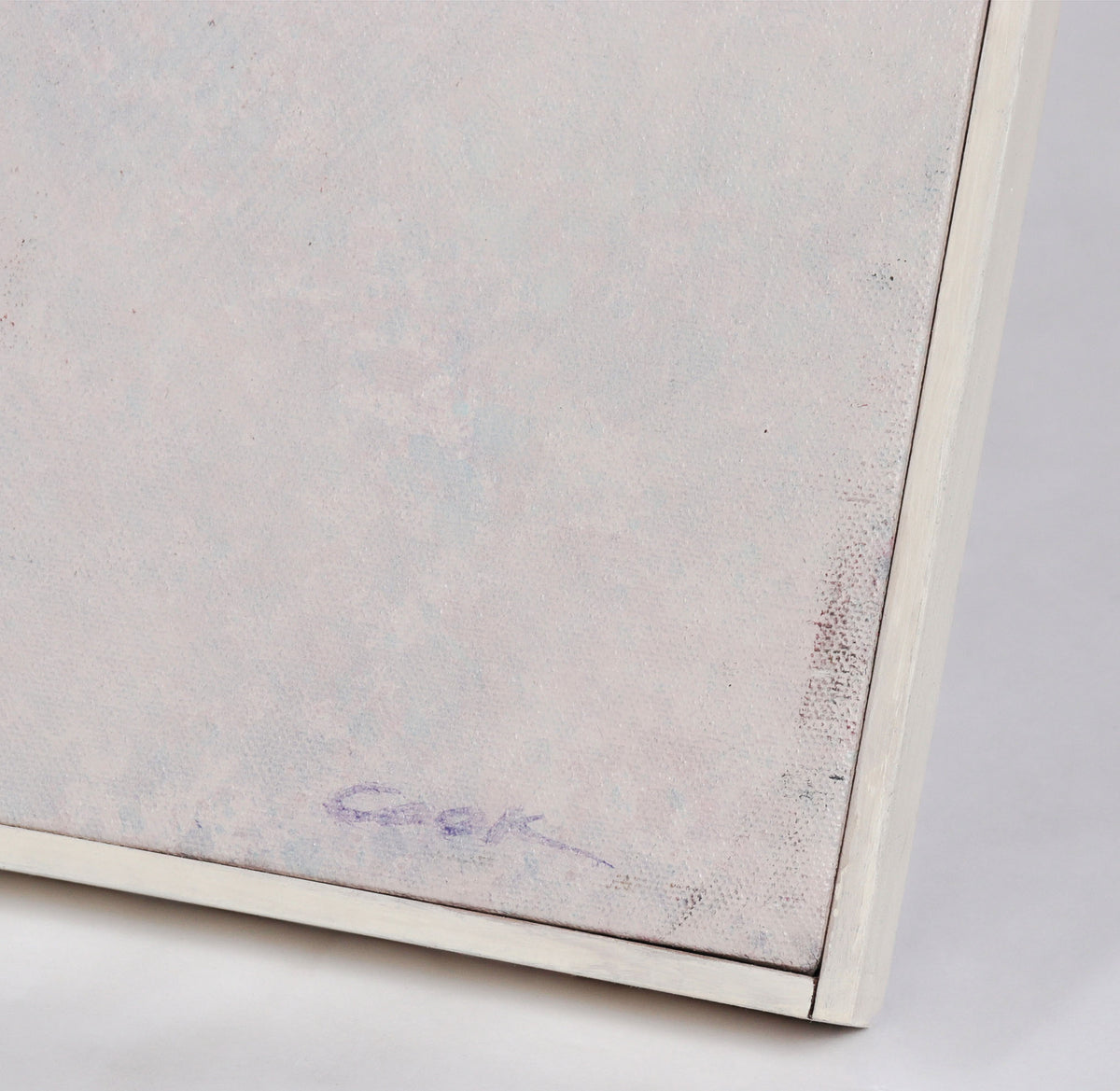 White & Blue Abstraction <br>20th Century Acrylic <br><br>#C8662