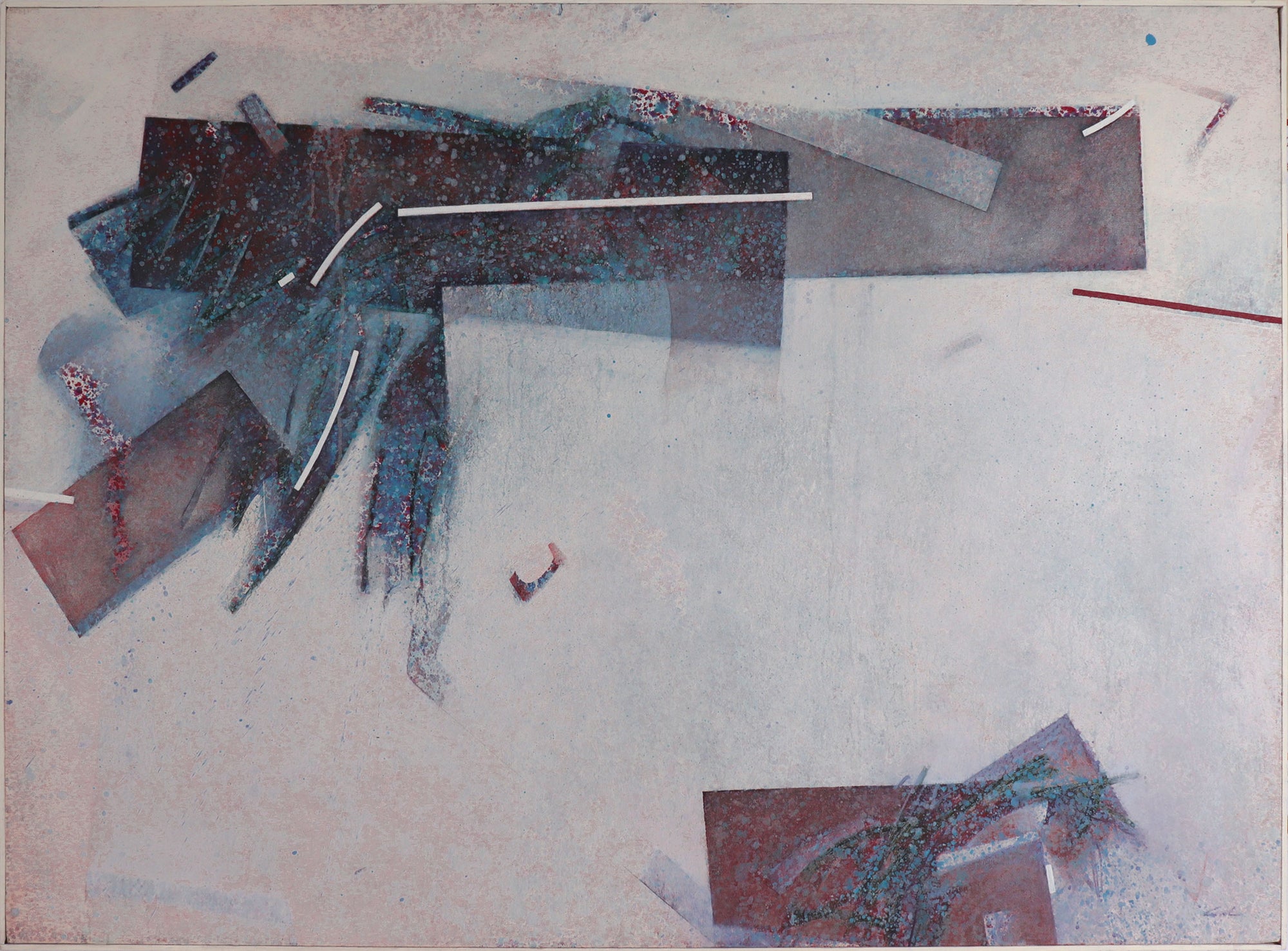 Geometric Abstraction <br>20th Century Acrylic <br><br>#C8667