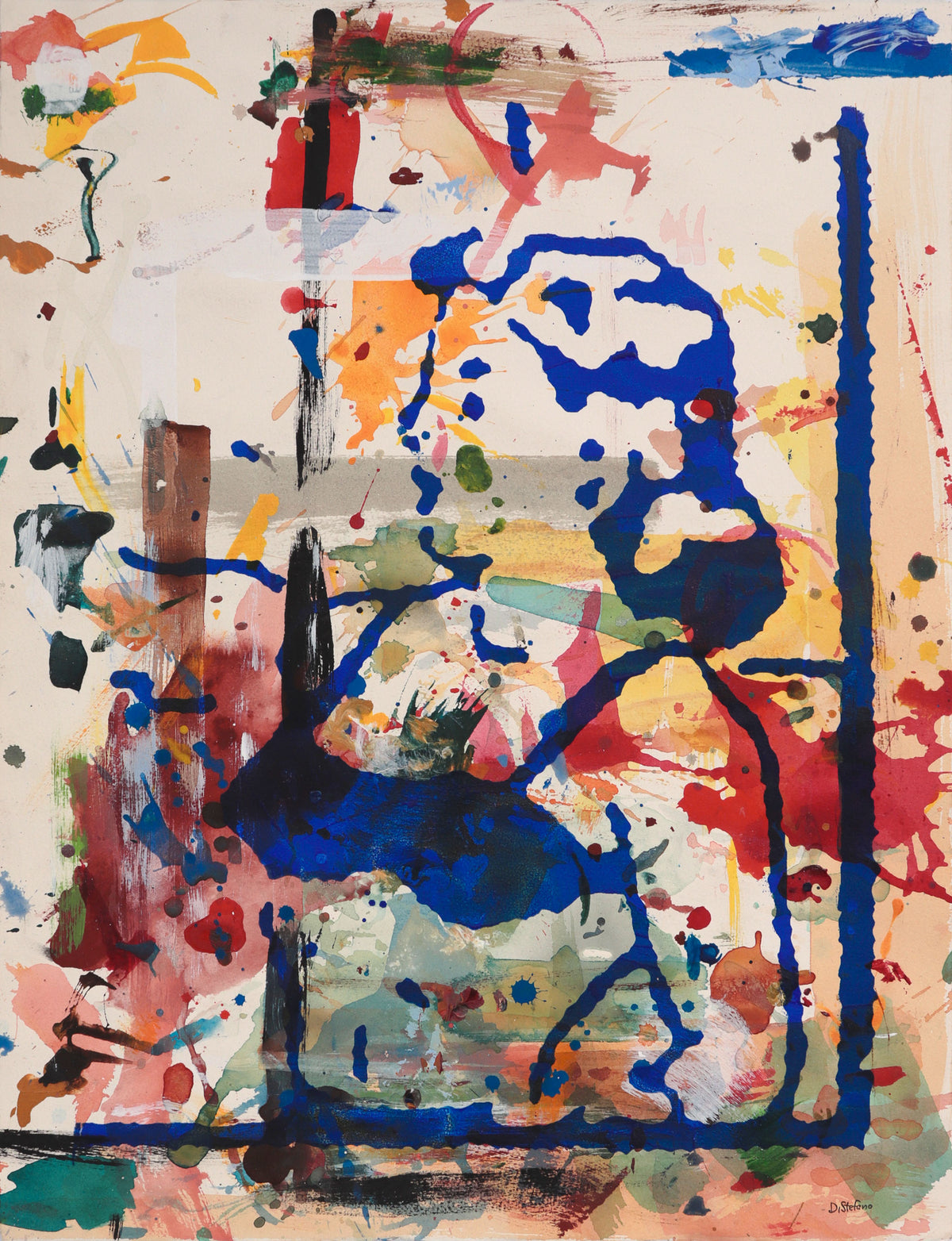 Pop Art Figure &lt;br&gt;1970s Mixed Media &amp; Acrylic &lt;br&gt;&lt;br&gt;#C8697