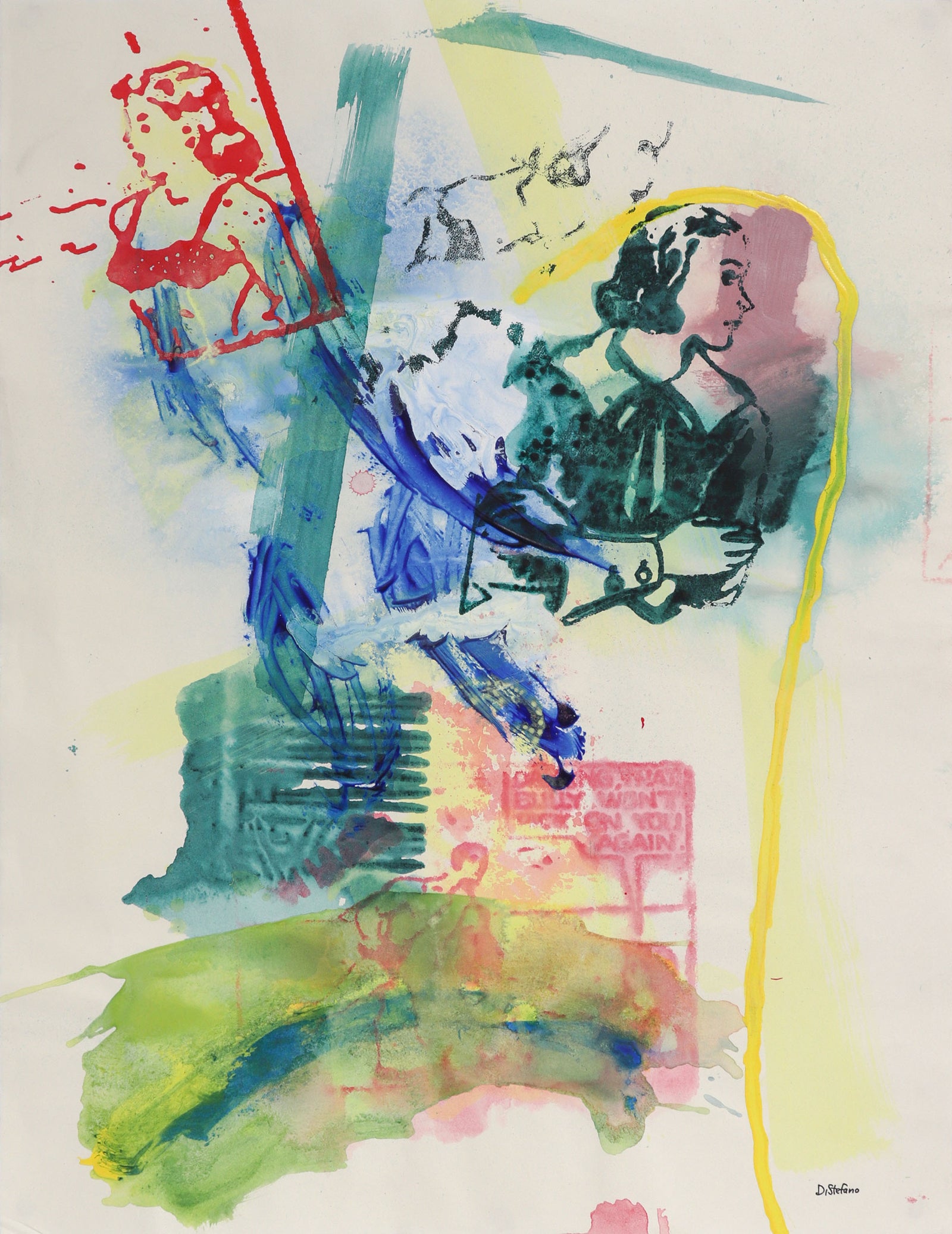 Pop Art Abstract <br>1970s Mixed Media <br><br>#C8715