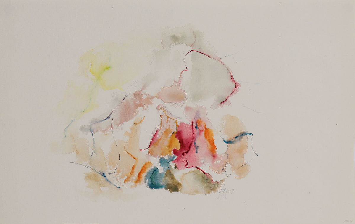 Loose AbEx Abstract <br>1962 Watercolor <br><br>#C8748