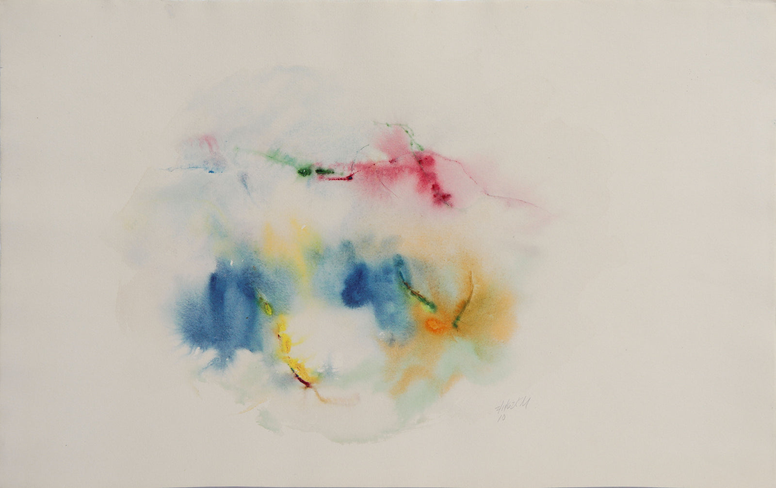 Dreamy Abstraction <br>1962 Watercolor <br><br>#C8755