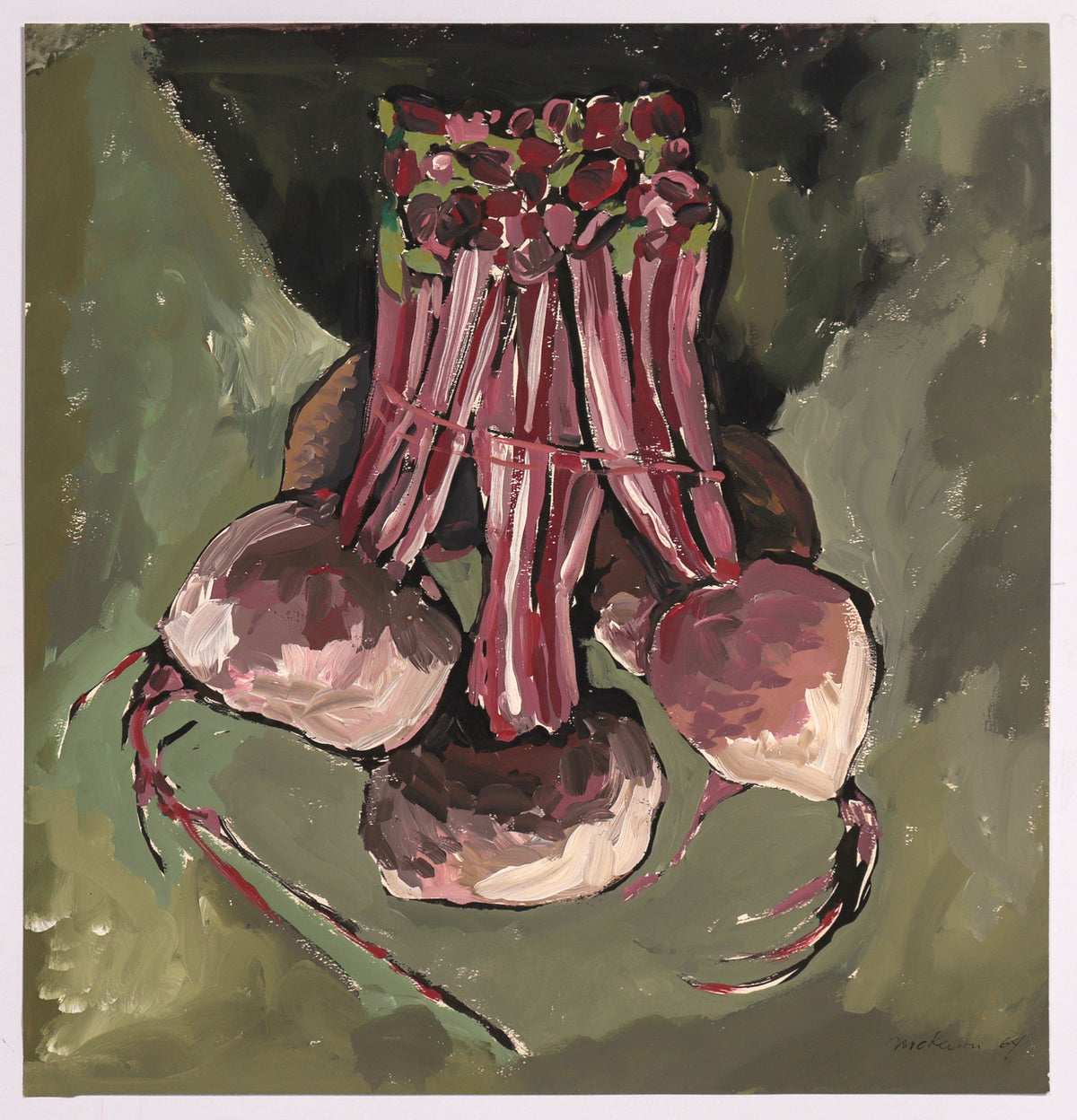 <i>Beets</i> <br>1964 Gouache <br><br>#C8758