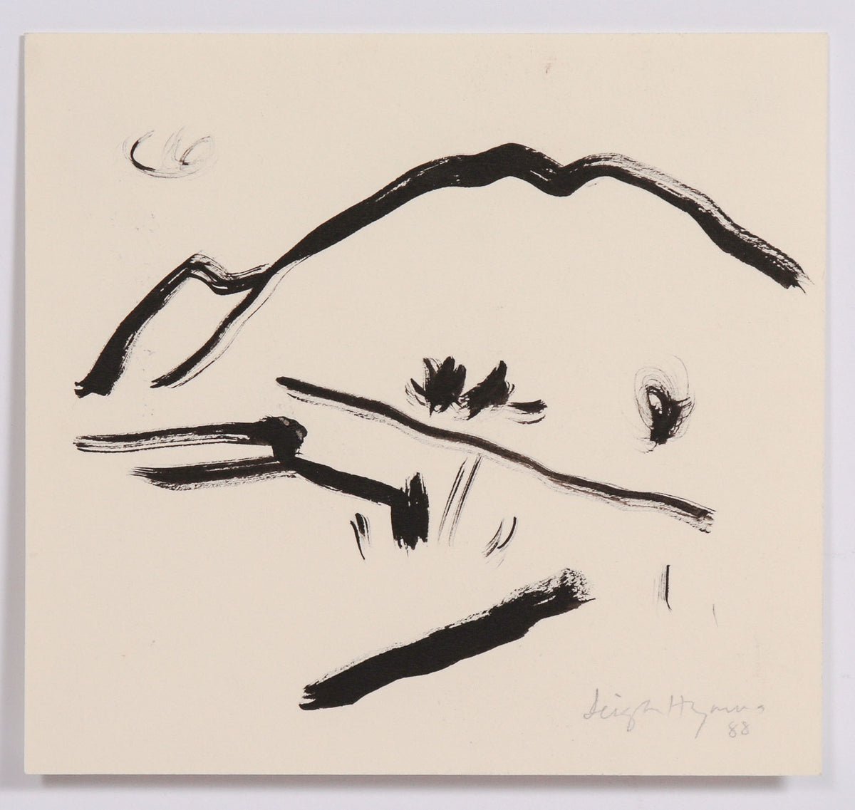 <i>Mountain & Cloud</i> <br>1988 Ink <br><br>#C8767