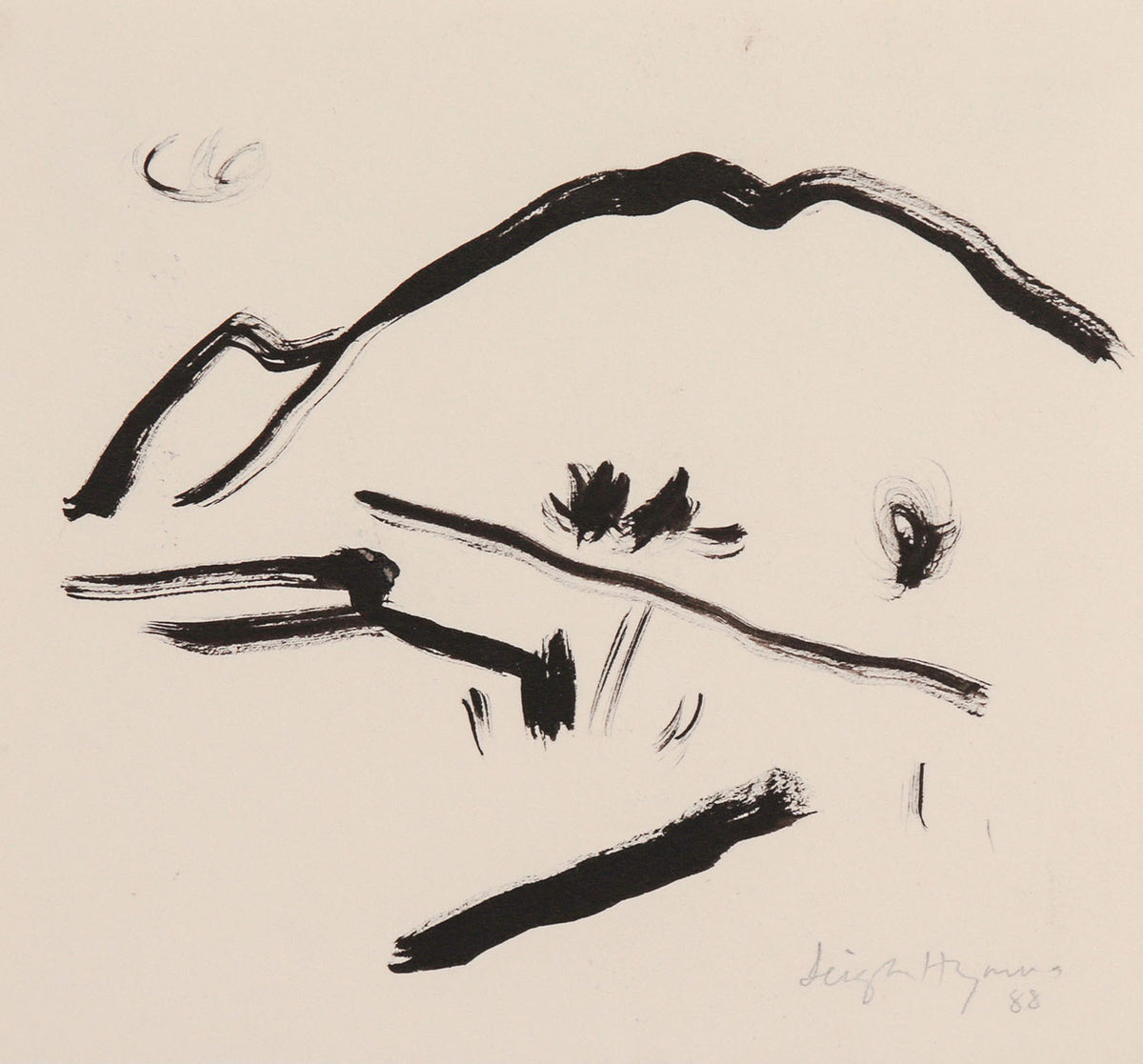 &lt;i&gt;Mountain &amp; Cloud&lt;/i&gt; &lt;br&gt;1988 Ink &lt;br&gt;&lt;br&gt;#C8767