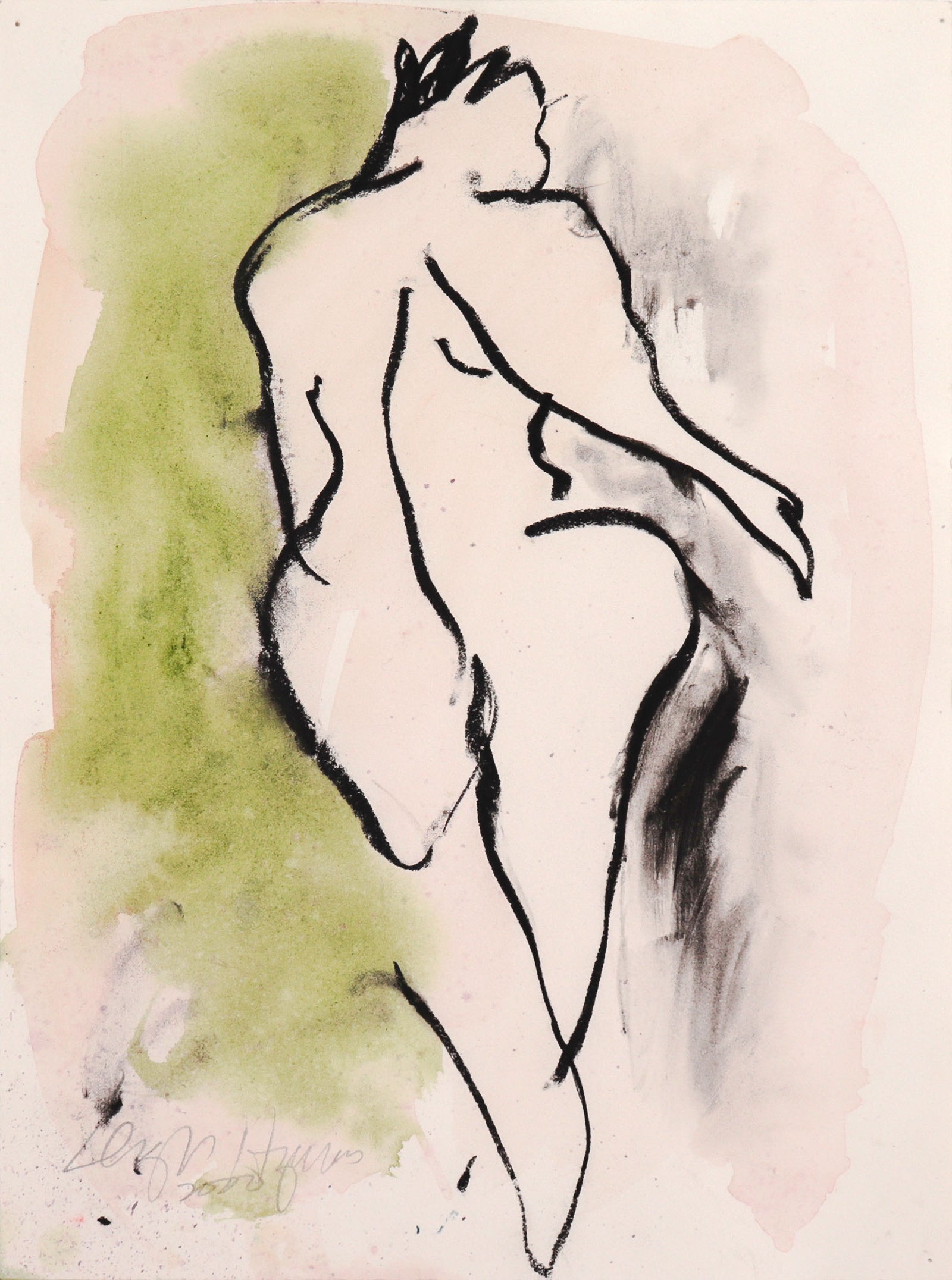 <i>Shifra 8</i> <br>2000 Watercolor & Charcoal <br><br>#C8769