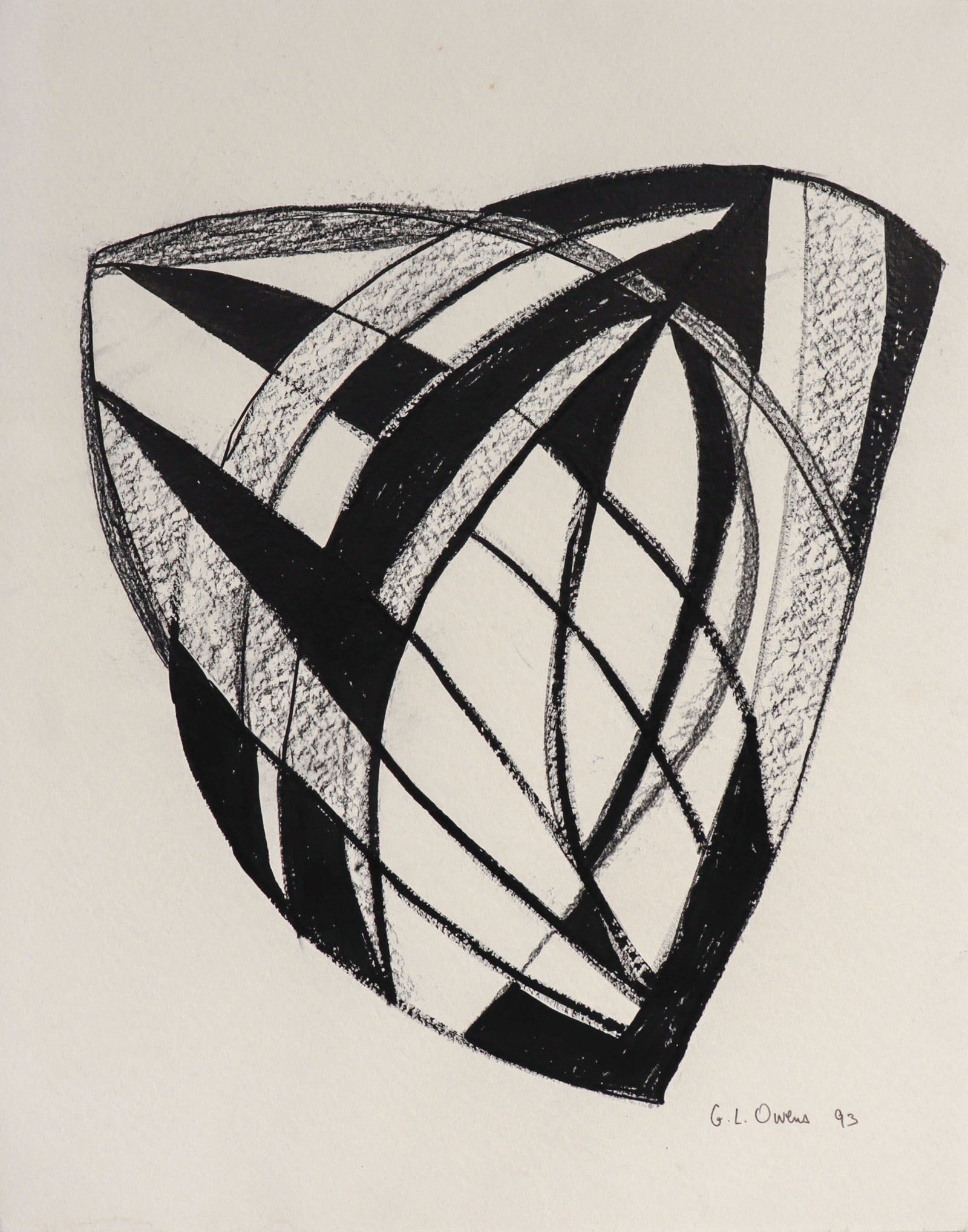 <i>Thebes</i> <br>1993 Charcoal <br><br>#C8794