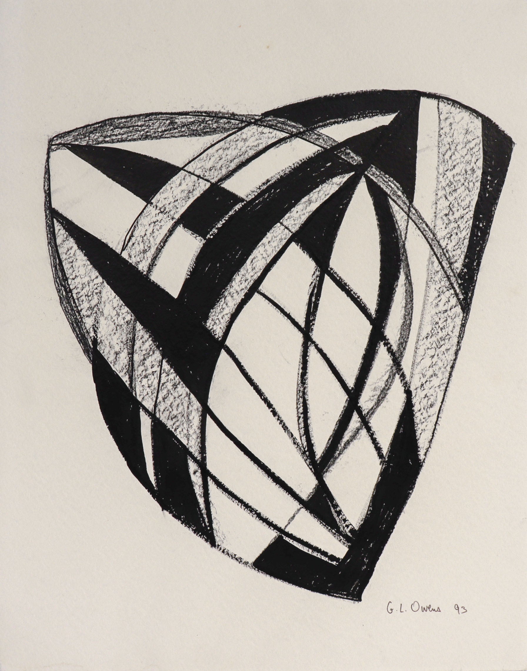 <i>Thebes</i> <br>1993 Charcoal <br><br>#C8794