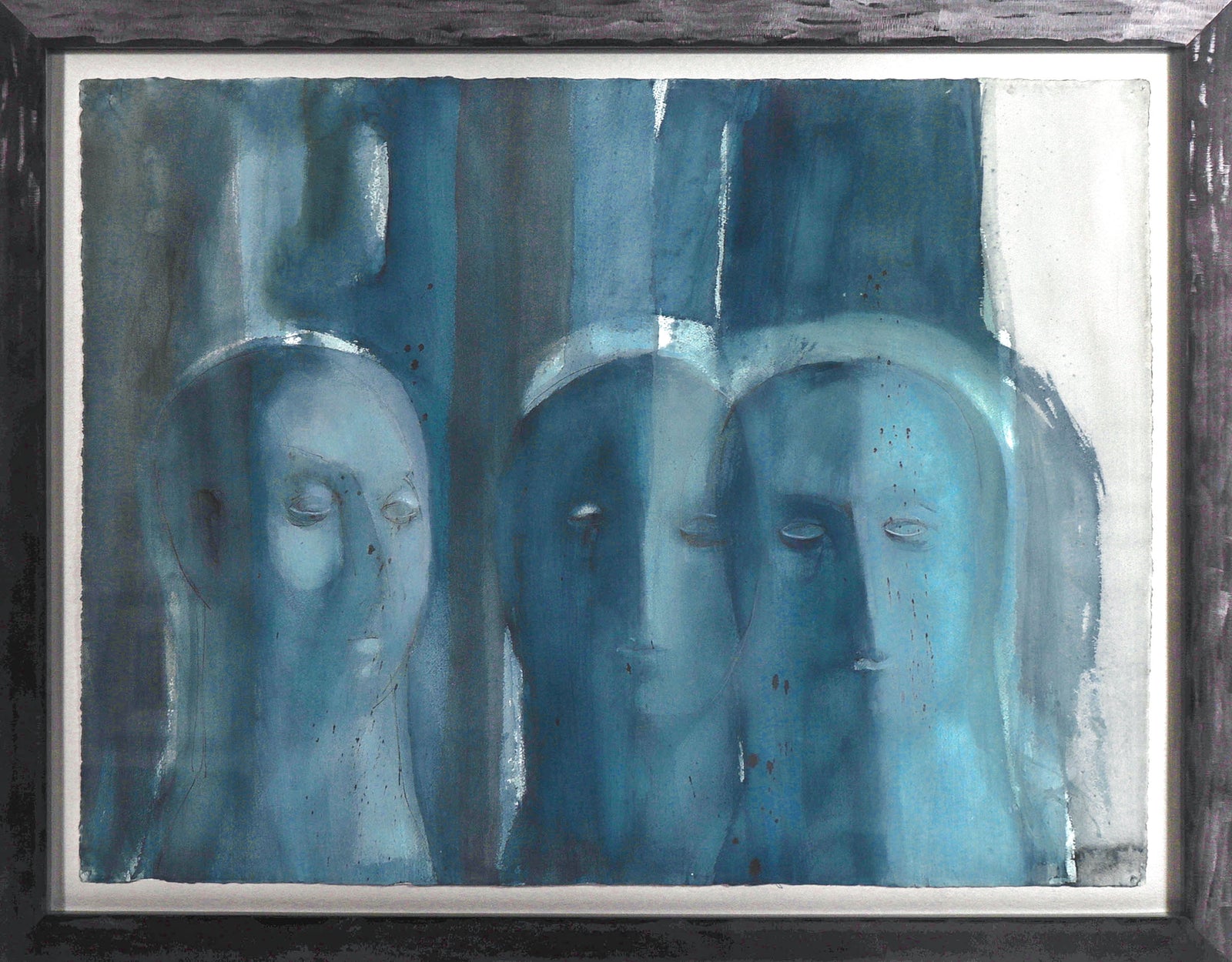 <i>Triad</i> <br>1970s Watercolor on Paper <br><br>#C8797